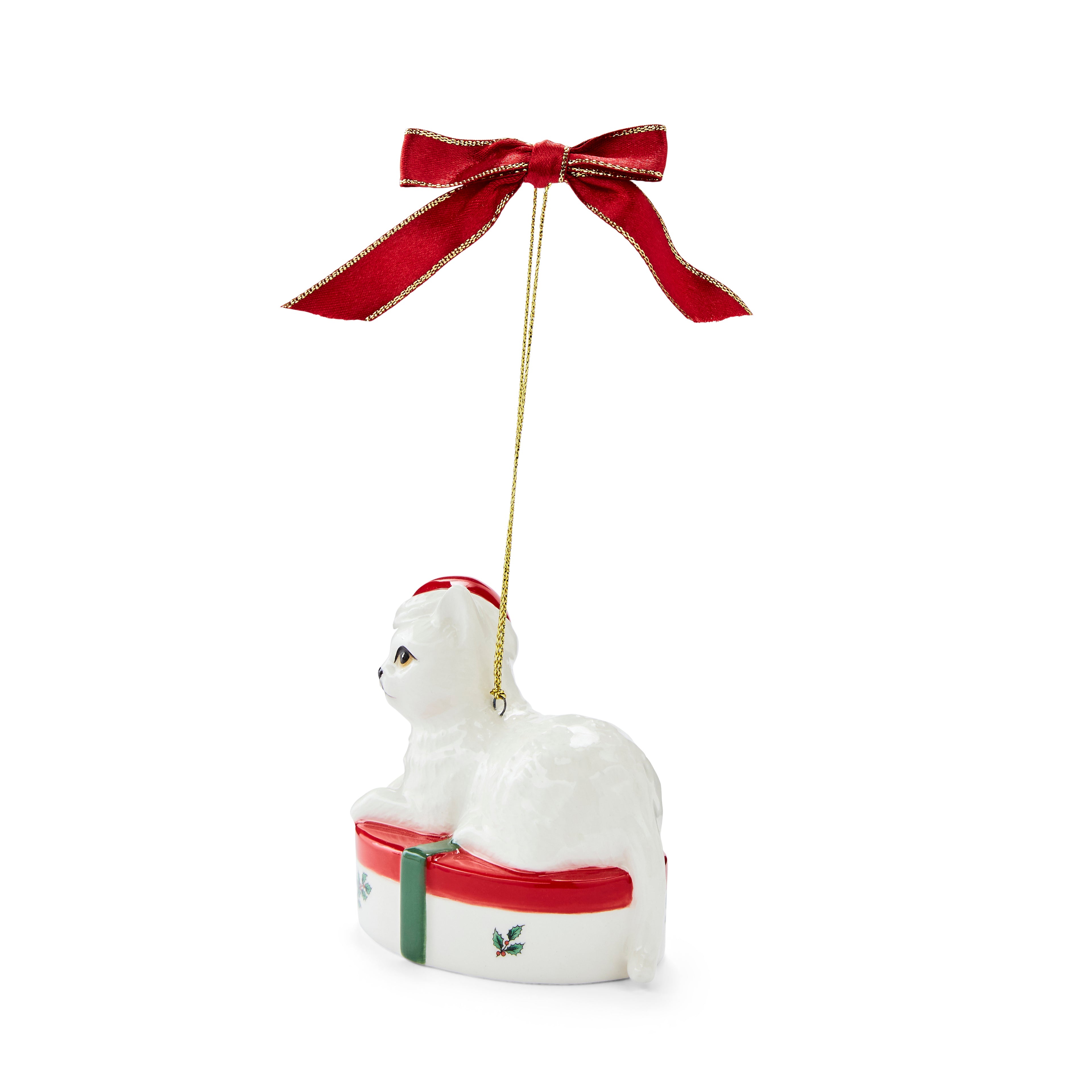 Giftbox Kitten Ornament