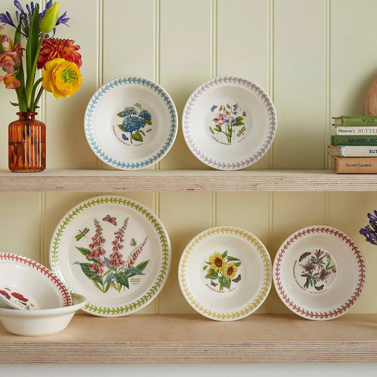 Botanic Garden Meadow Oatmeal Bowl 16.5cm, Azalea