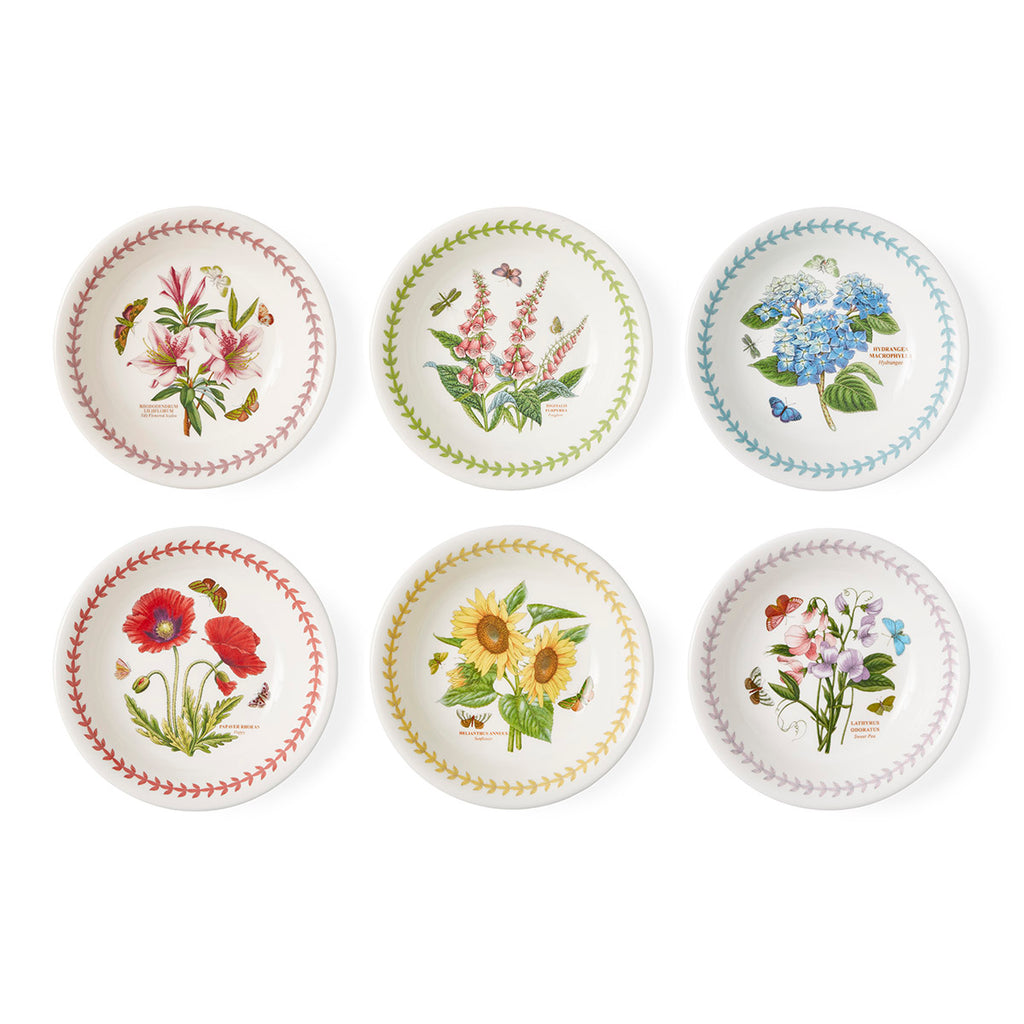 Botanic Garden Meadow  set of 6  Shallow Bowl - 18cm / 7"