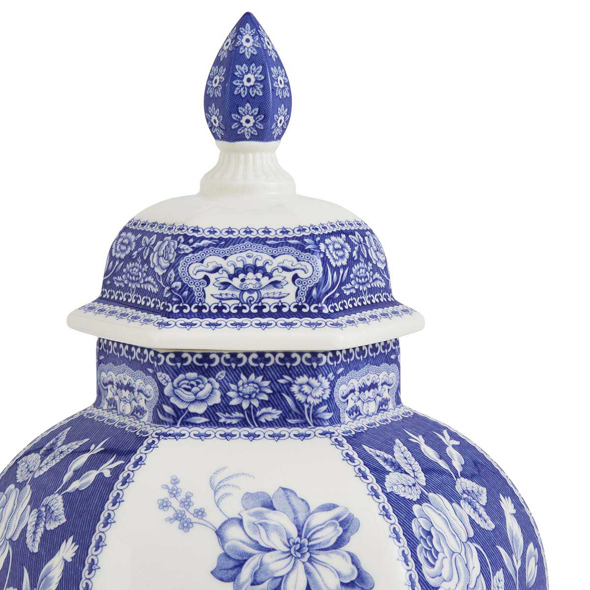Blue Italian Floral Vase