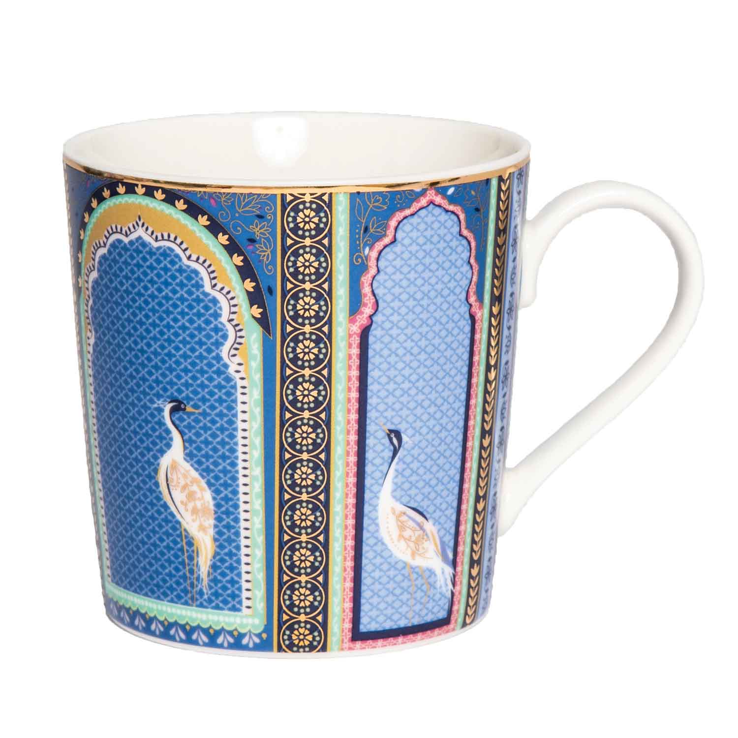 Sara Miller London Artisanne Noir Collection Mugs - Assorted - Set of 4 0.34L Boxed Set