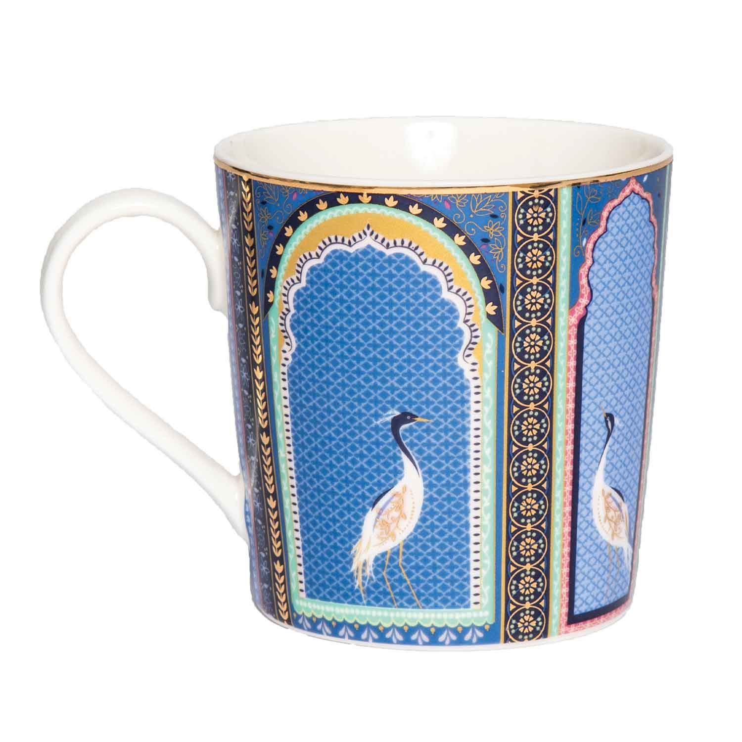 Sara Miller London Artisanne Noir Collection Mugs - Assorted - Set of 4 0.34L Boxed Set