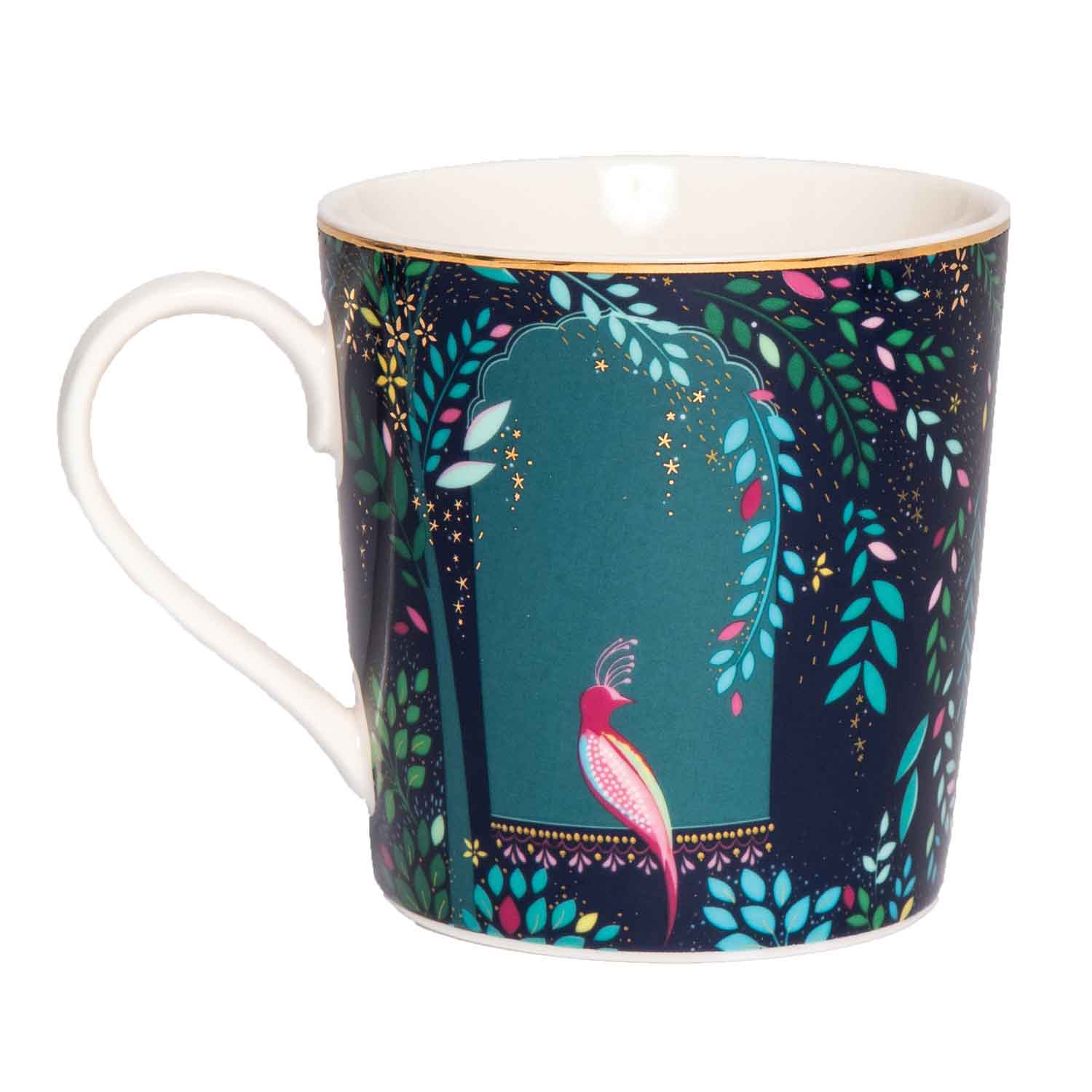 Sara Miller London Artisanne Noir Collection Mugs - Assorted - Set of 4 0.34L Boxed Set