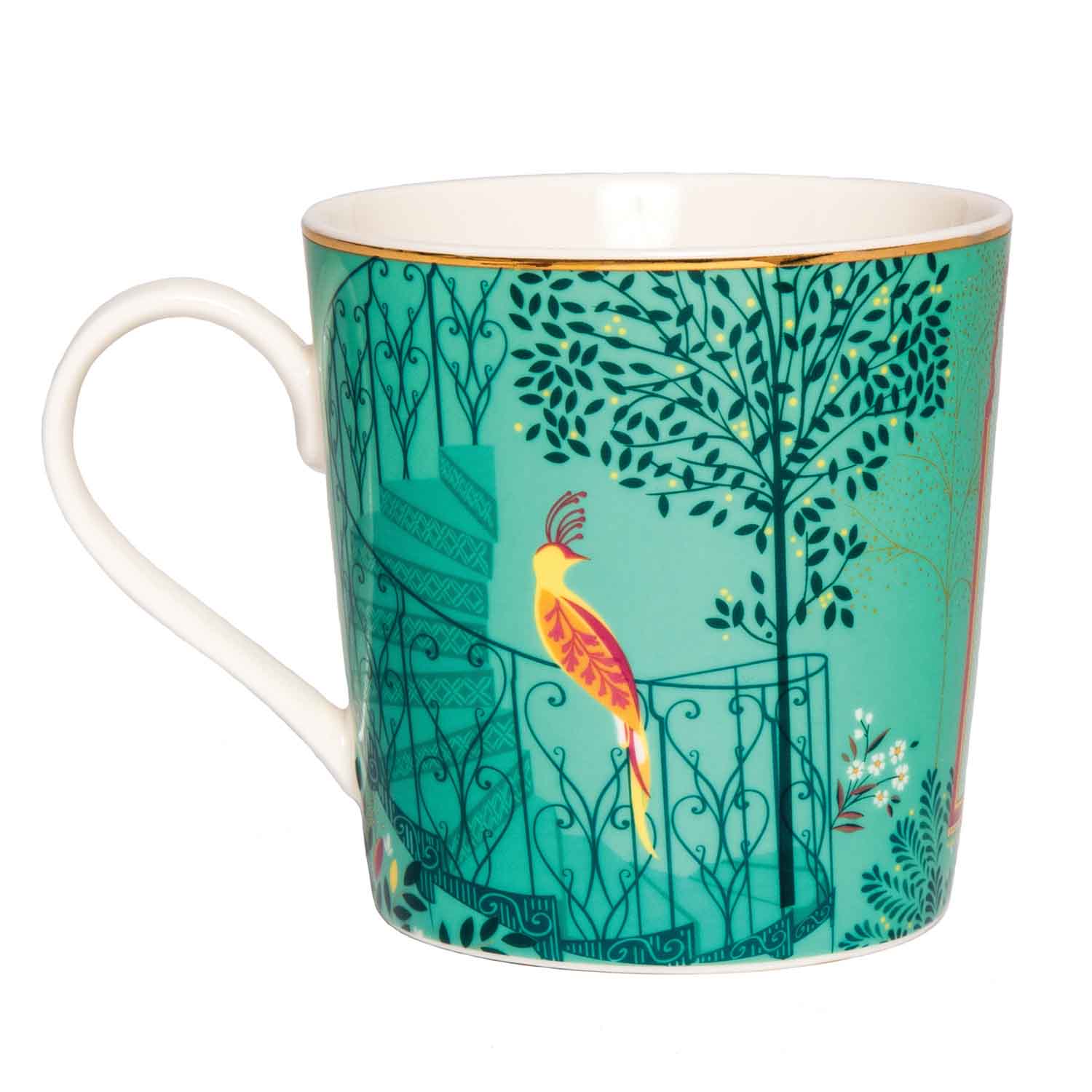 Sara Miller London Artisanne Noir Collection Mugs - Assorted - Set of 4 0.34L Boxed Set