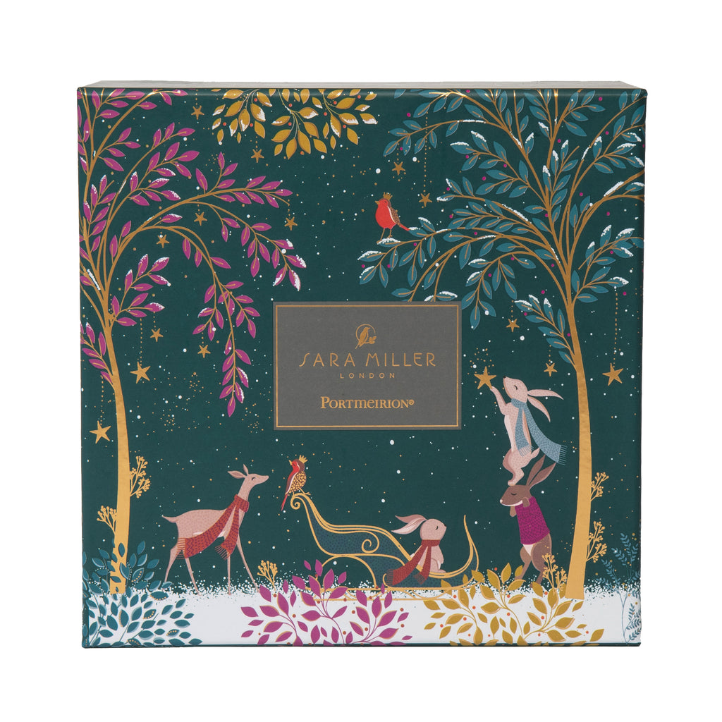 Sara Miller London Artisanne Noir Collection  Mug - Assorted - Set of 4 0.34L Boxed Set