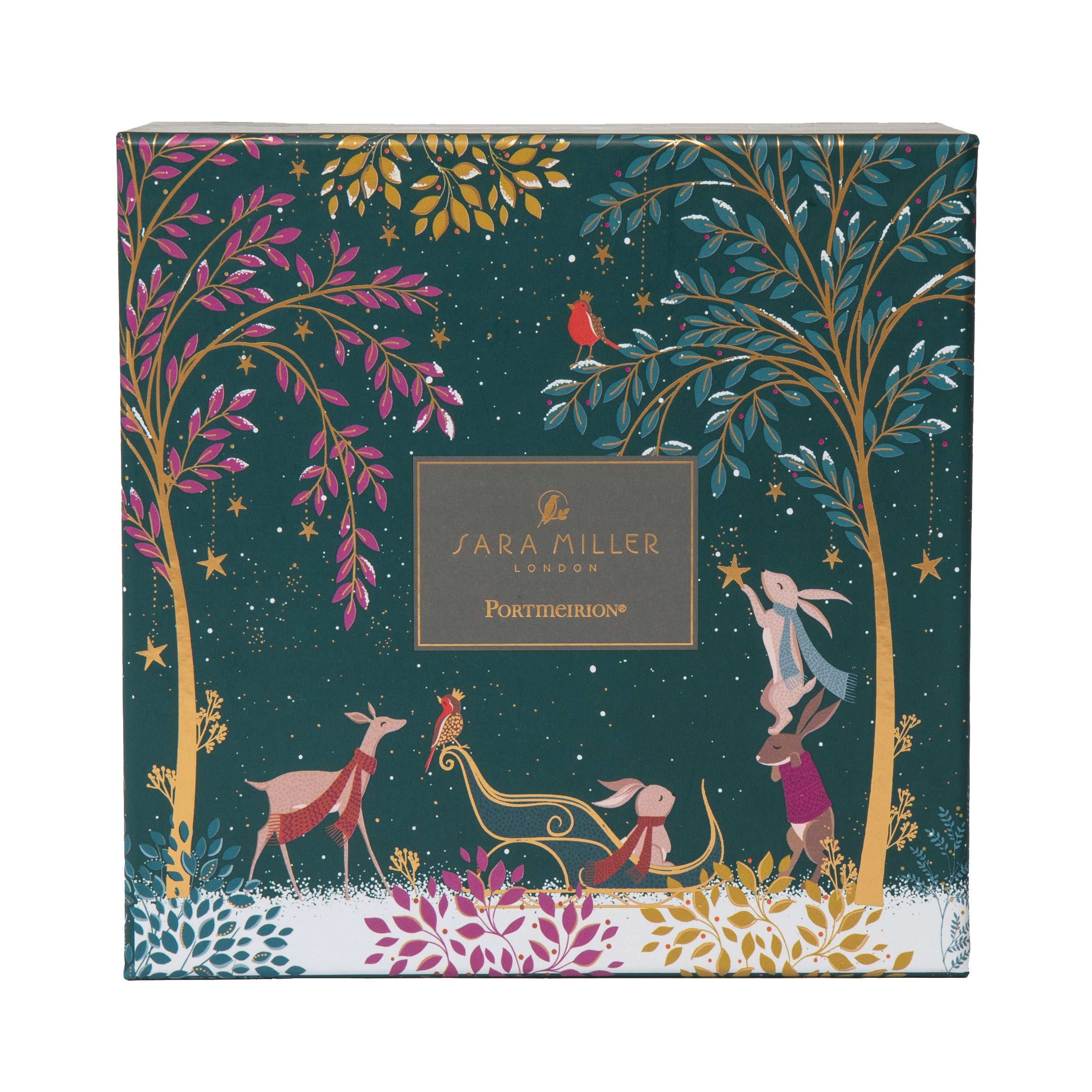 Sara Miller London Artisanne Noir Collection  Mug - Assorted - Set of 4 0.34L Boxed Set