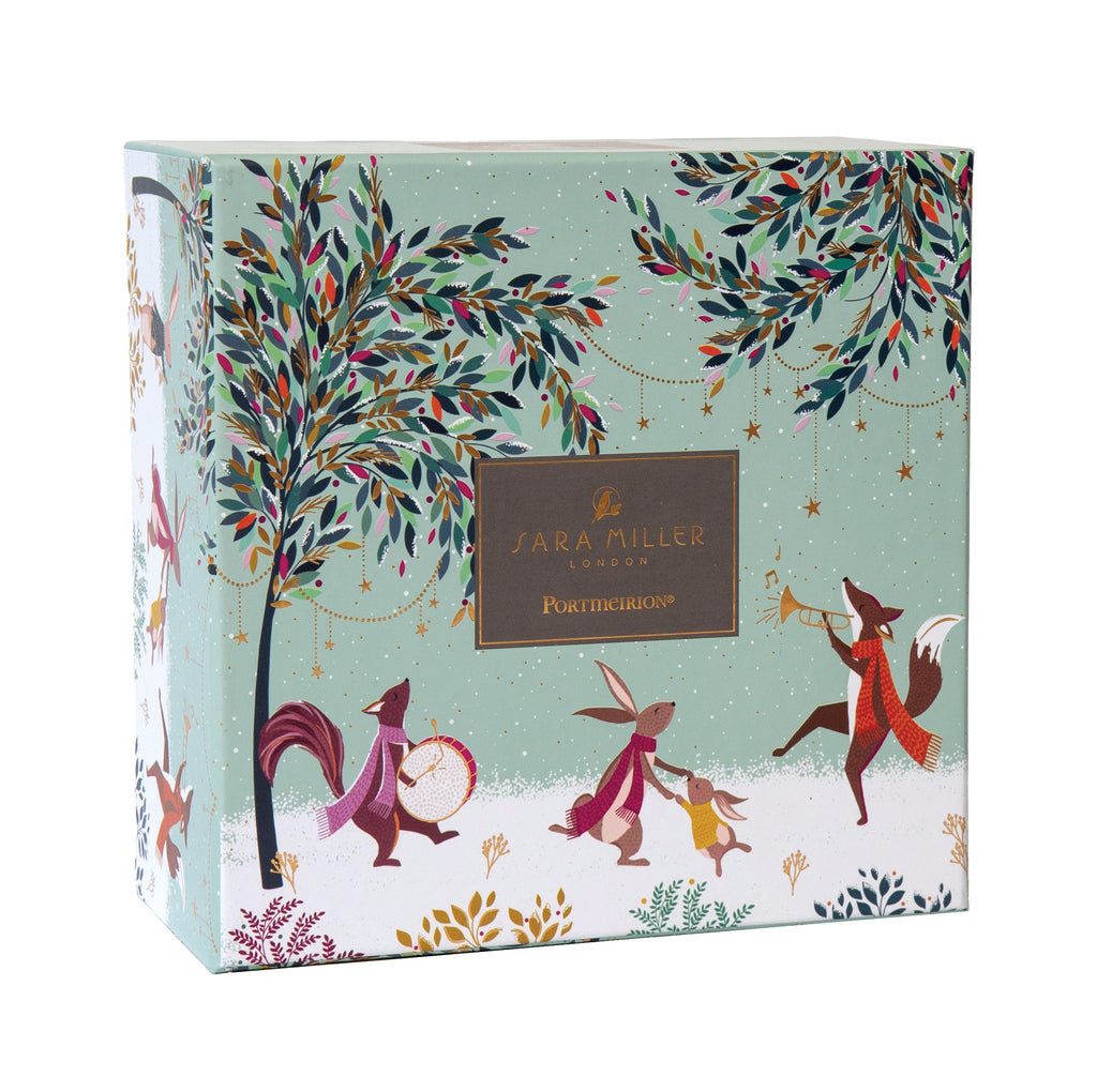 Sara Miller London Artisanne Noir Collection Tea for One - Merry Band 0.35L Boxed Set