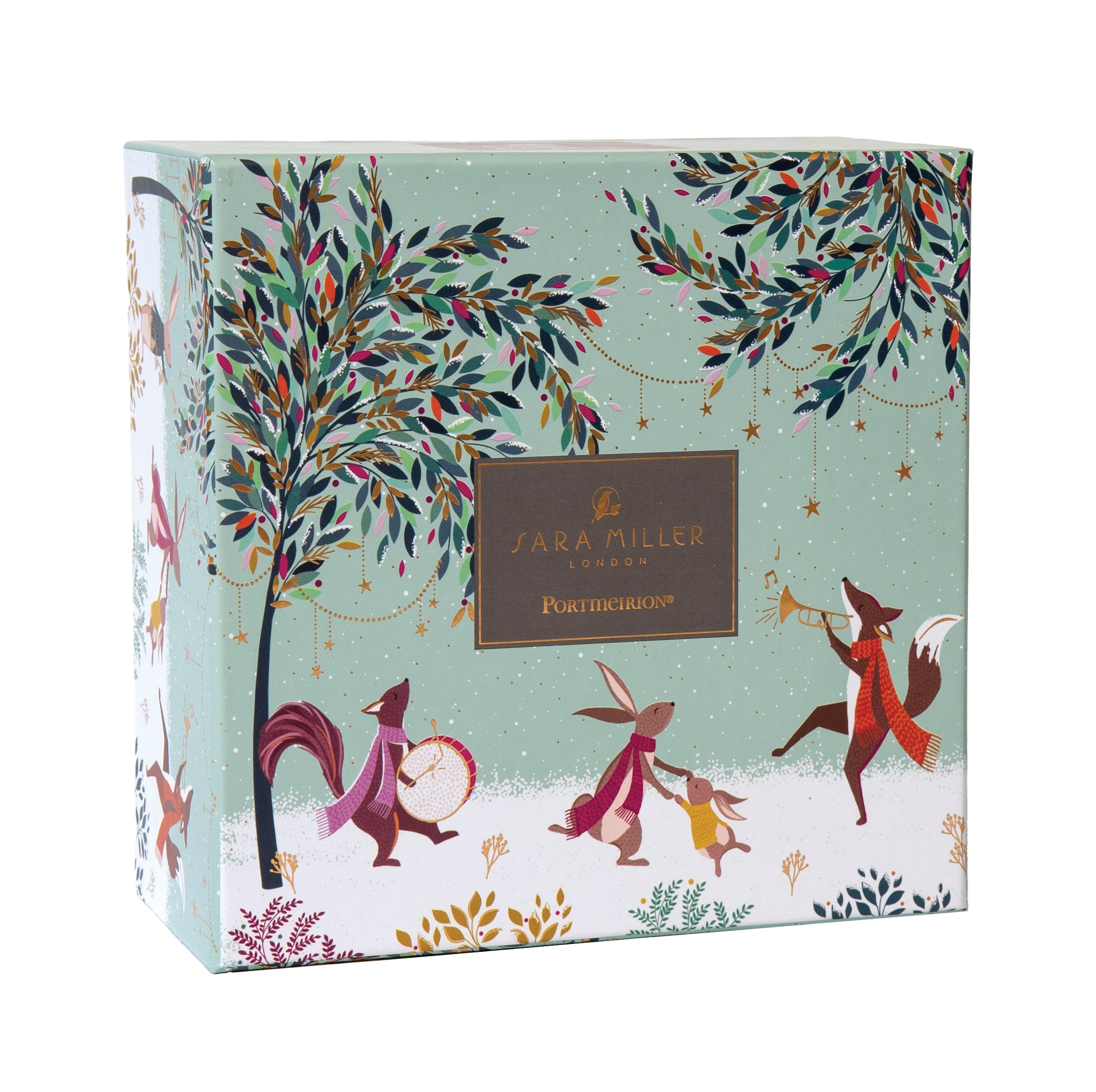Sara Miller London Artisanne Noir Collection Tea for One - Merry Band 0.35L Boxed Set