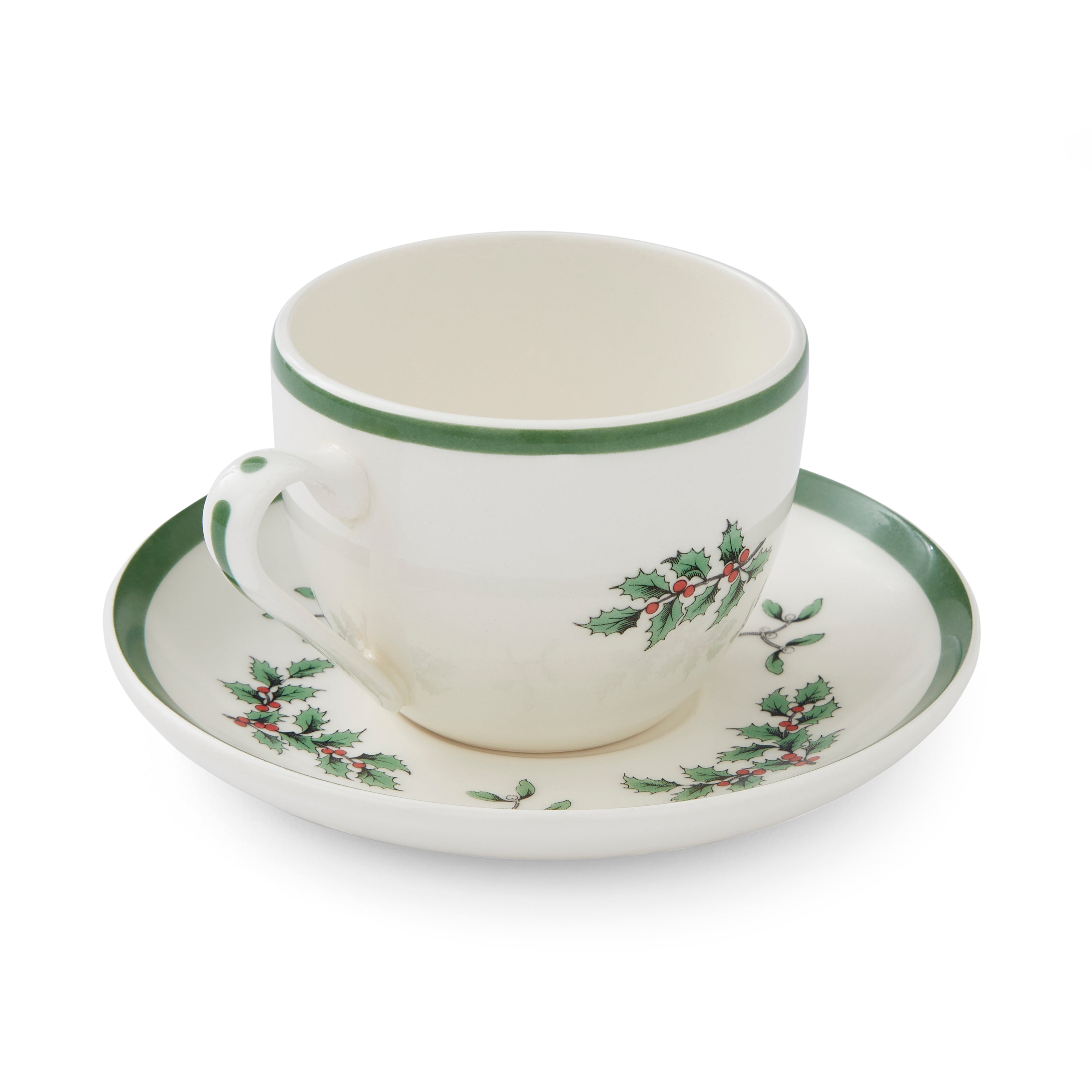 Christmas Tree Teacup & Saucer