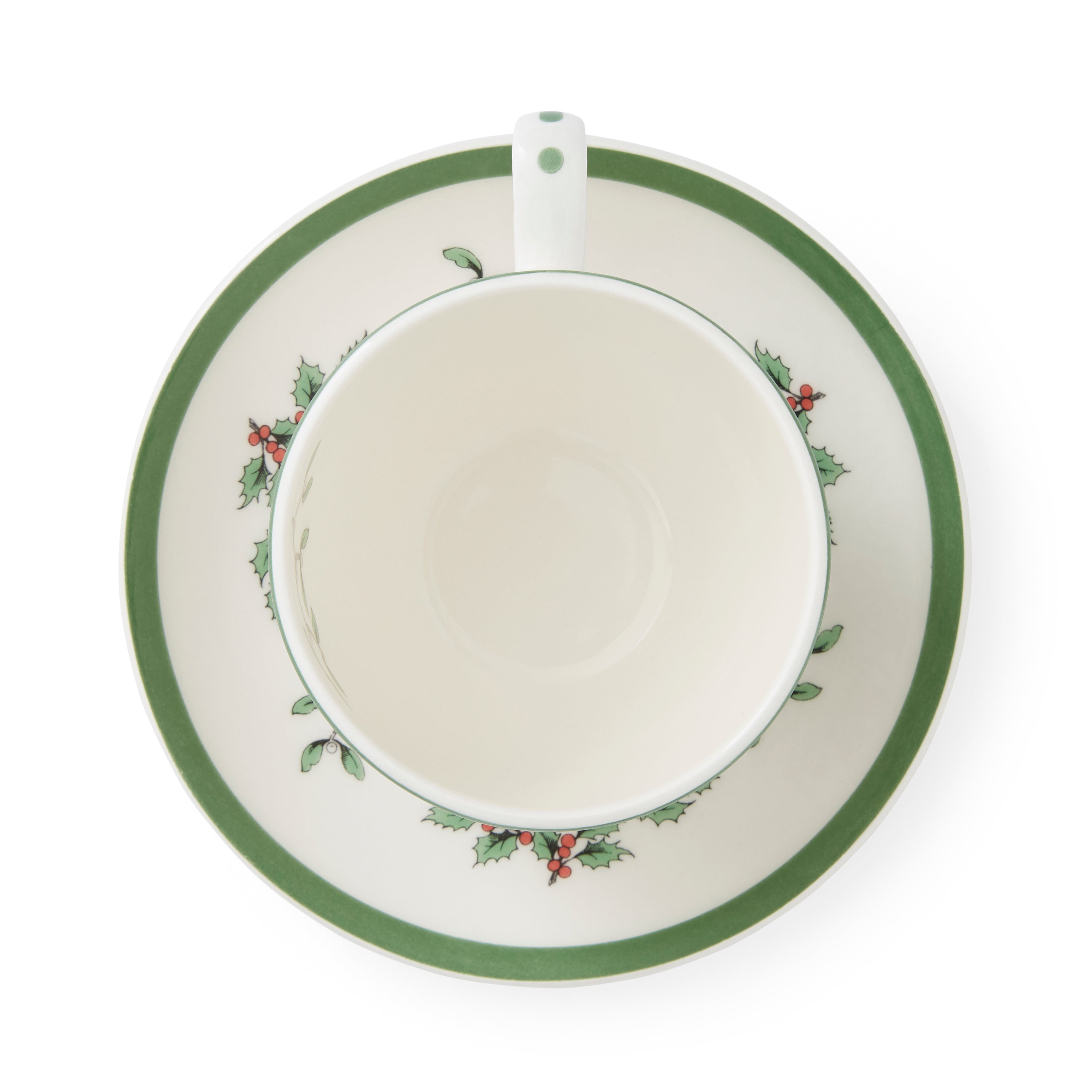 Christmas Tree Teacup & Saucer