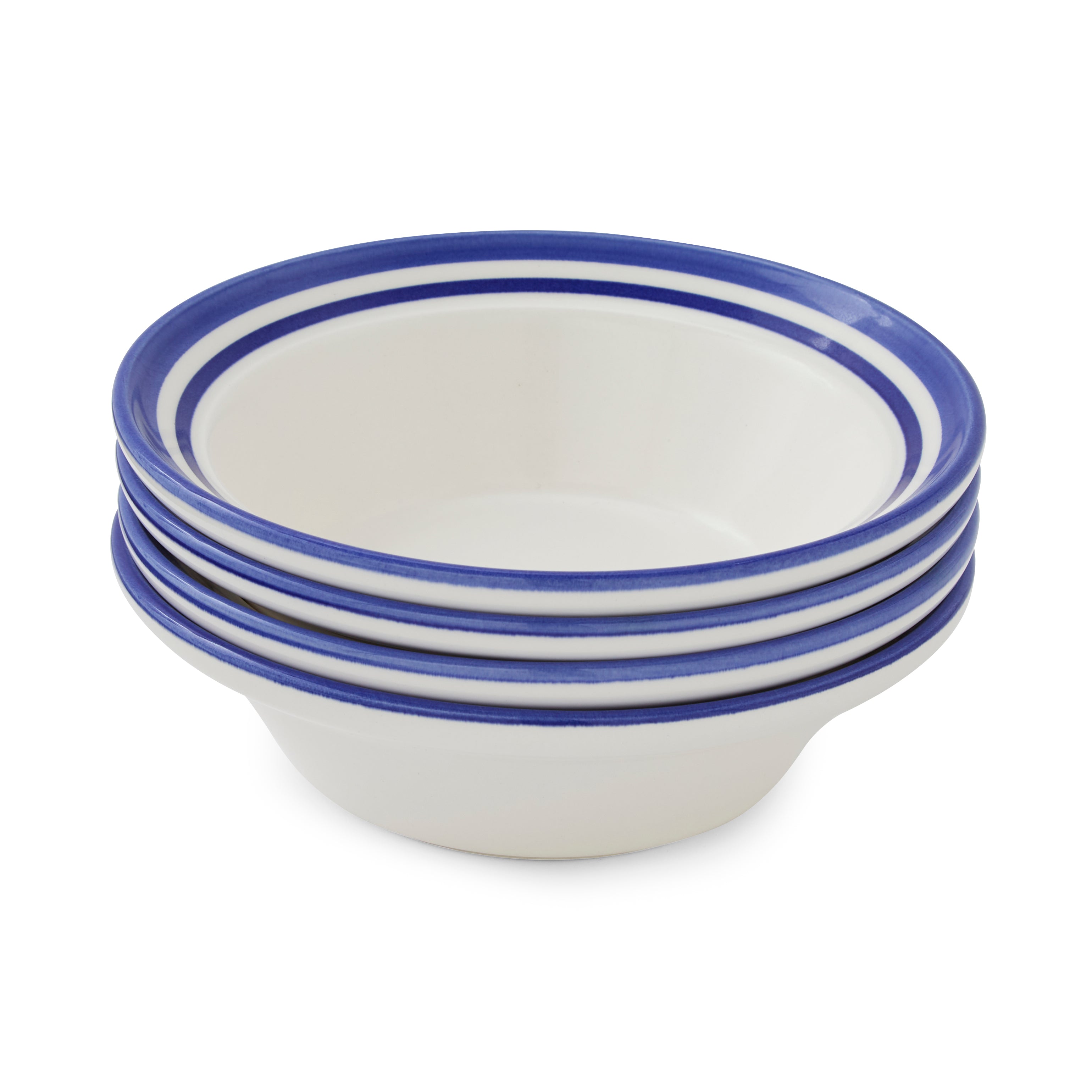 Portmeirion Home Potter's Stripe Oatmeal Bowl (D) 15cm Set of 4