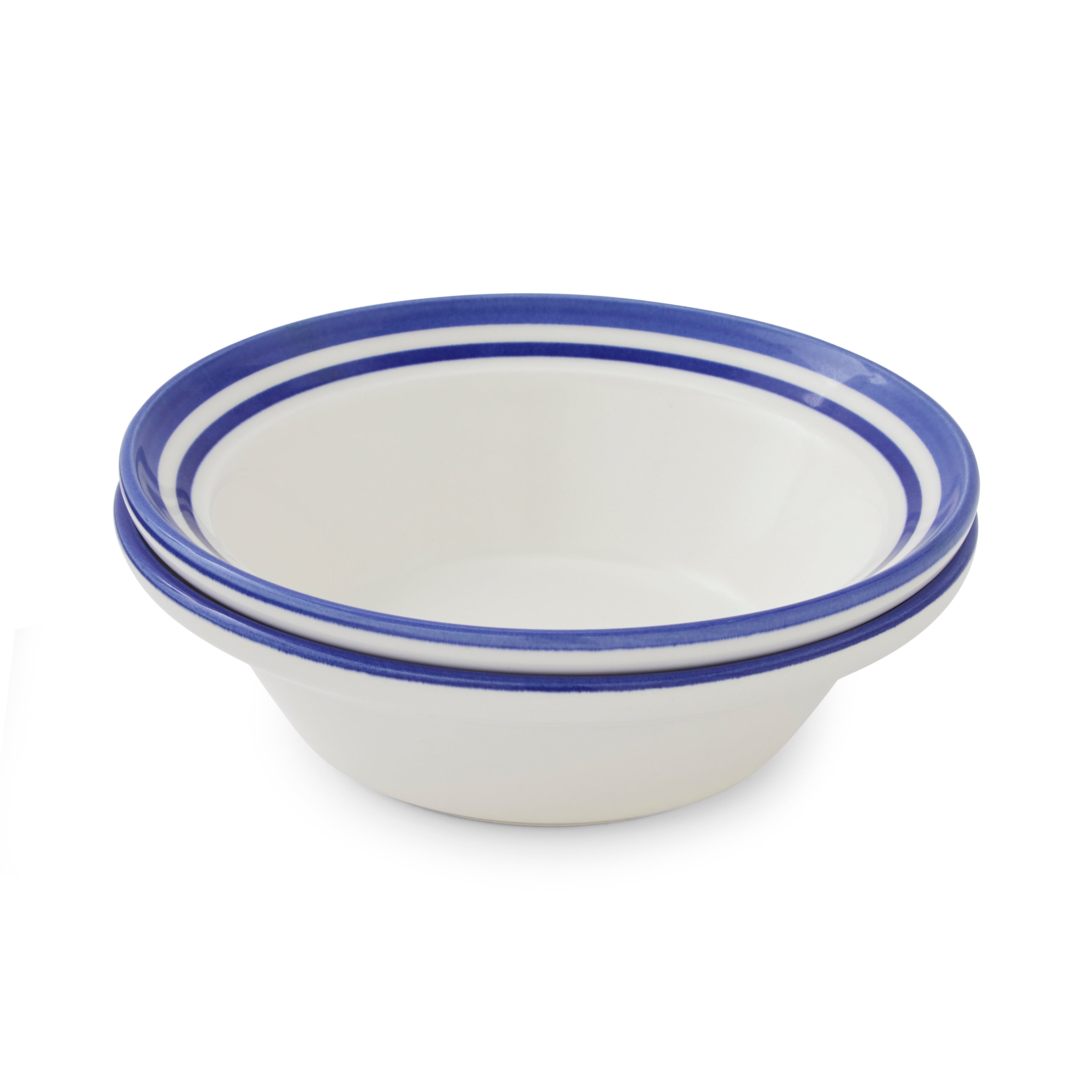 Portmeirion Home Potter's Stripe Oatmeal Bowl (D) 15cm Set of 4