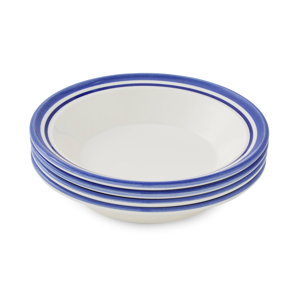 Portmeirion Home Potter's Stripe Soup Plate (D) 20cm Set of 4