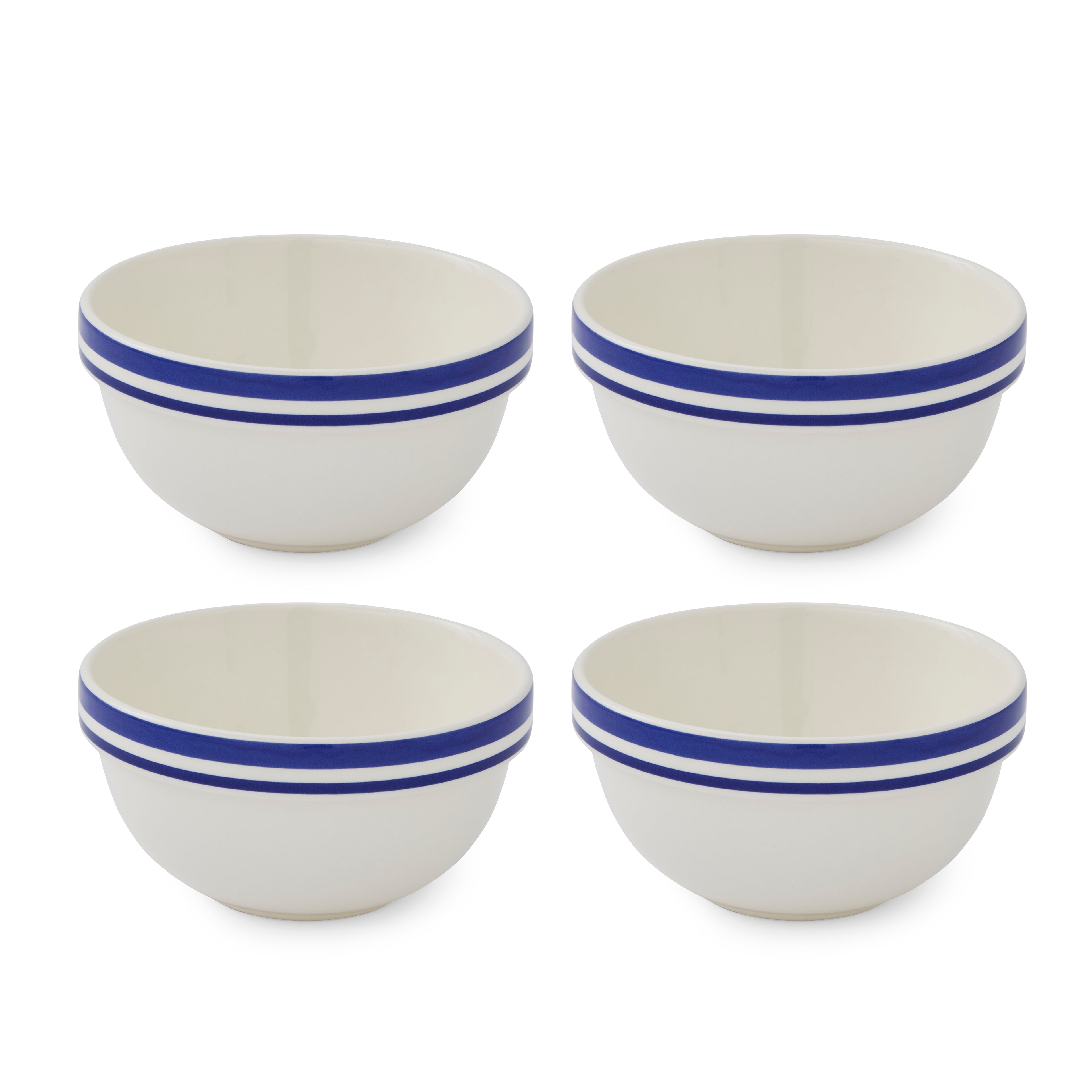 Portmeirion Home Potter's Stripe 5" Stacking Bowl 12.5cm Set of 4