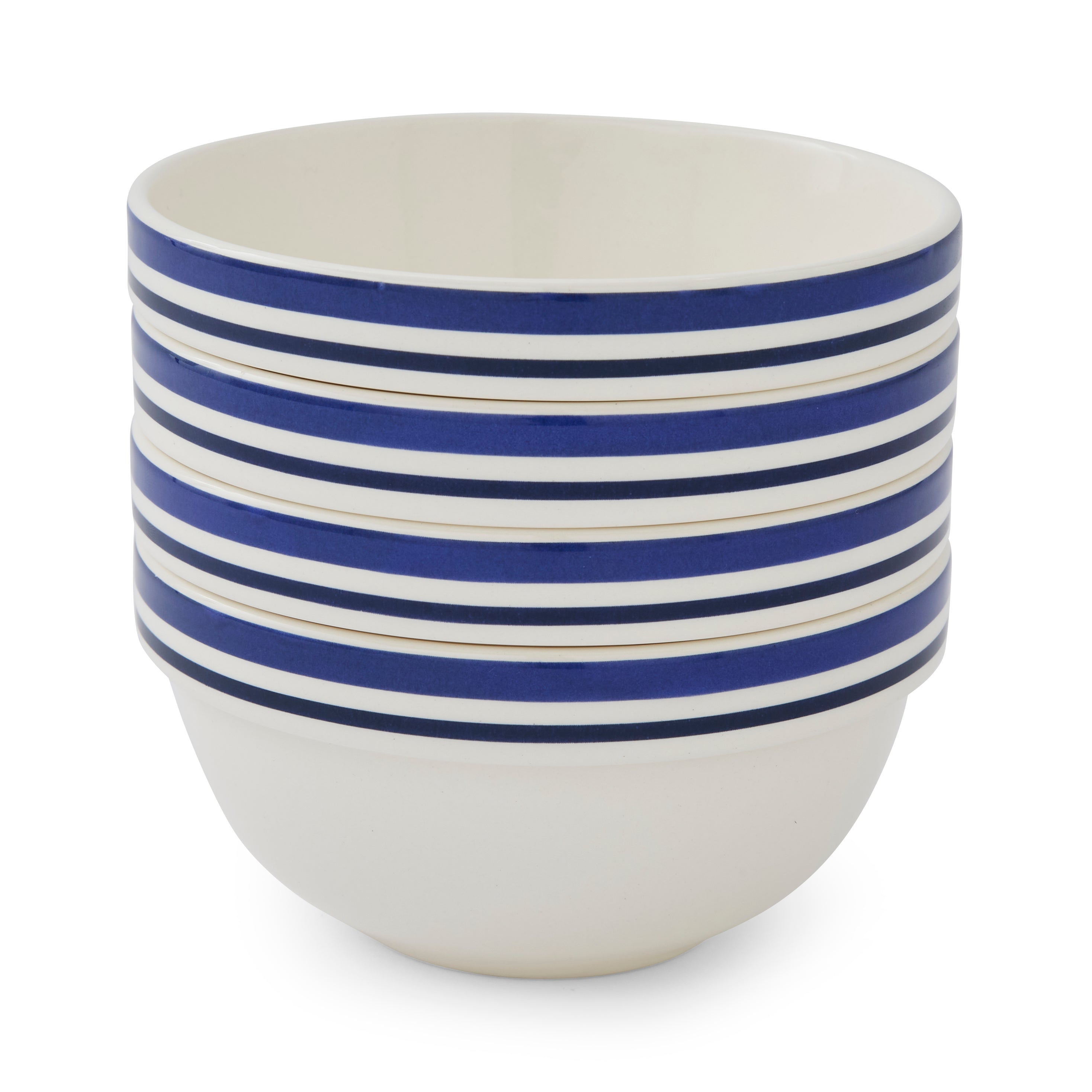 Portmeirion Home Potter's Stripe 5.5" Stacking Bowl 14cm Set of 4