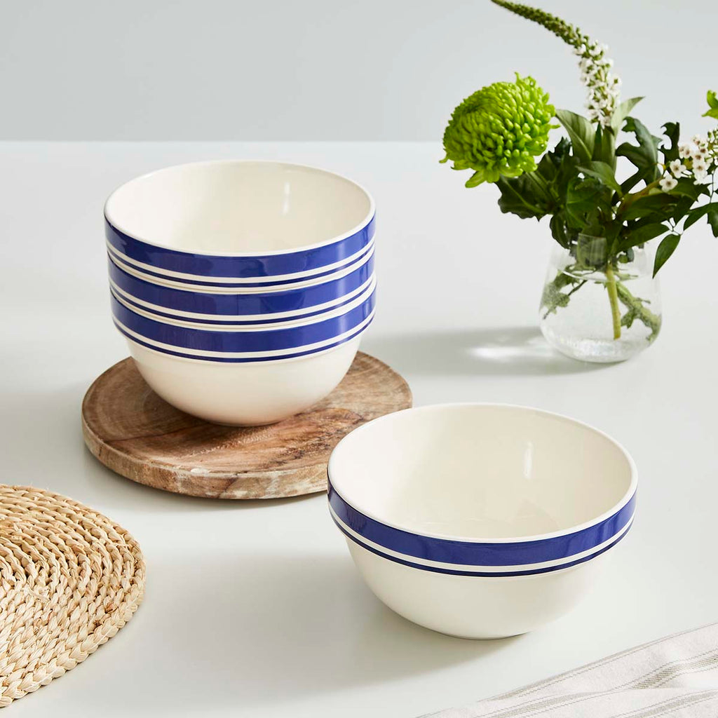 Portmeirion Home Potter's Stripe 7" Stacking Bowl 18cm Set of 4