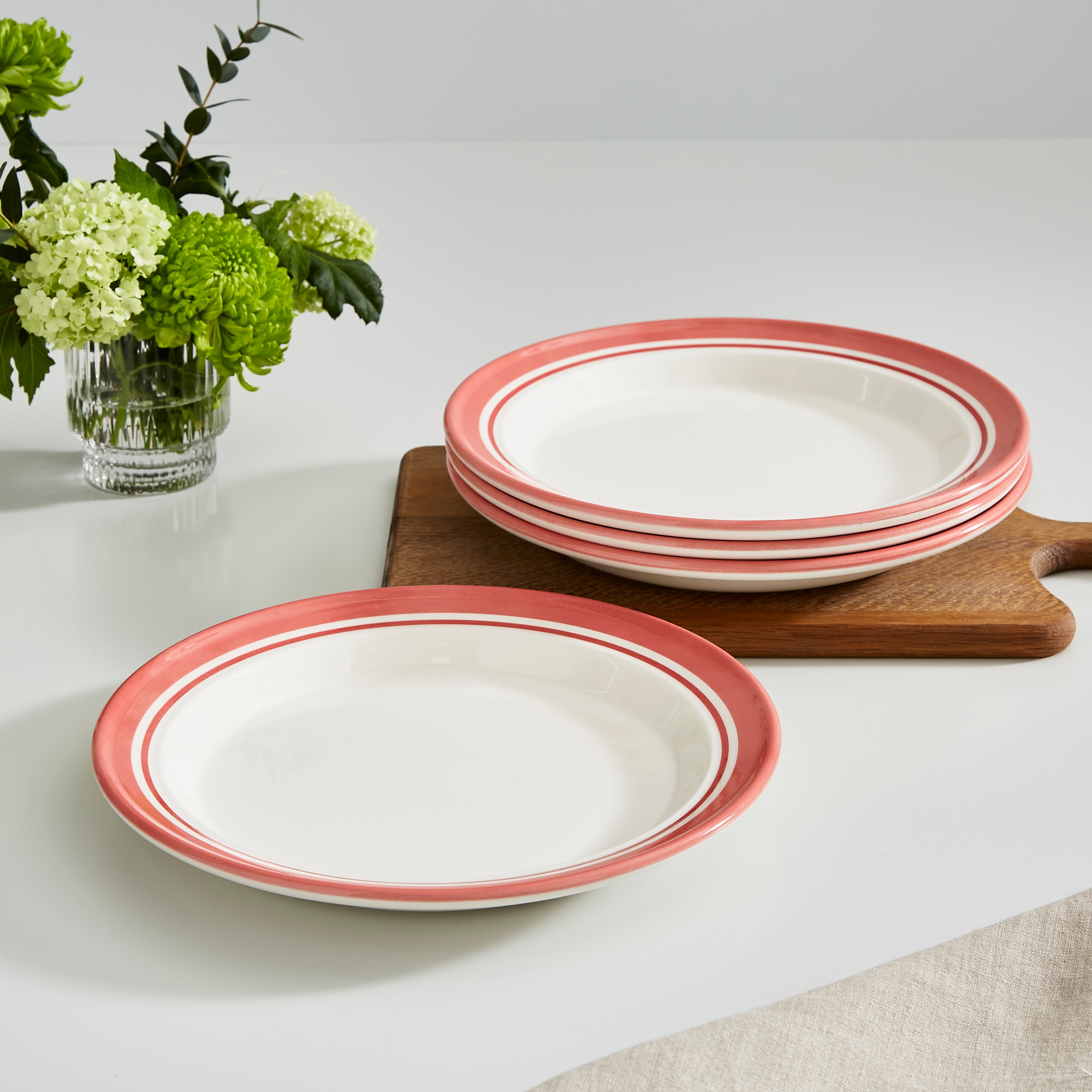 Portmeirion Home Potter's Stripe 10" Plate (D) 25cm Set of 4