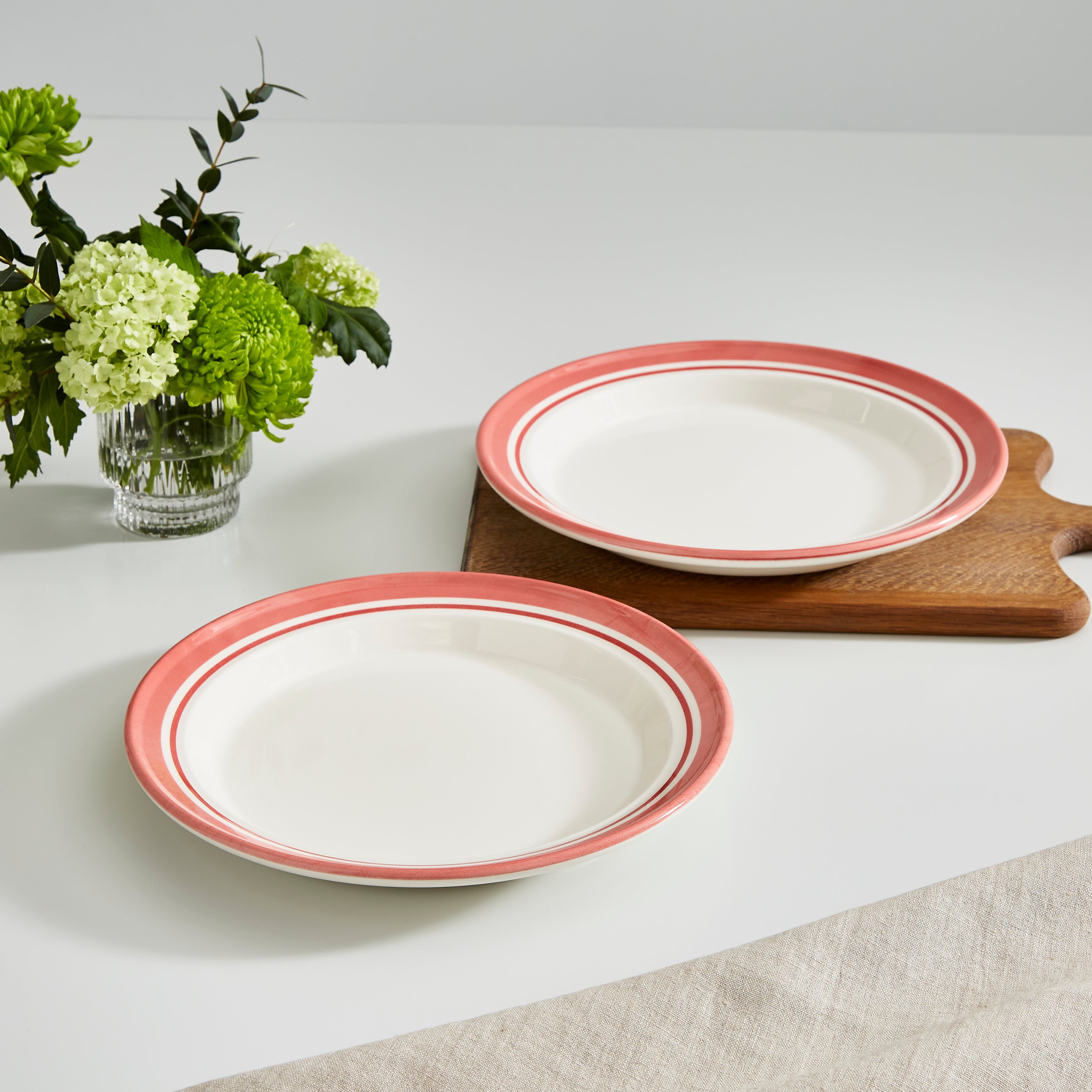 Portmeirion Home Potter's Stripe 10" Plate (D) 25cm Set of 4