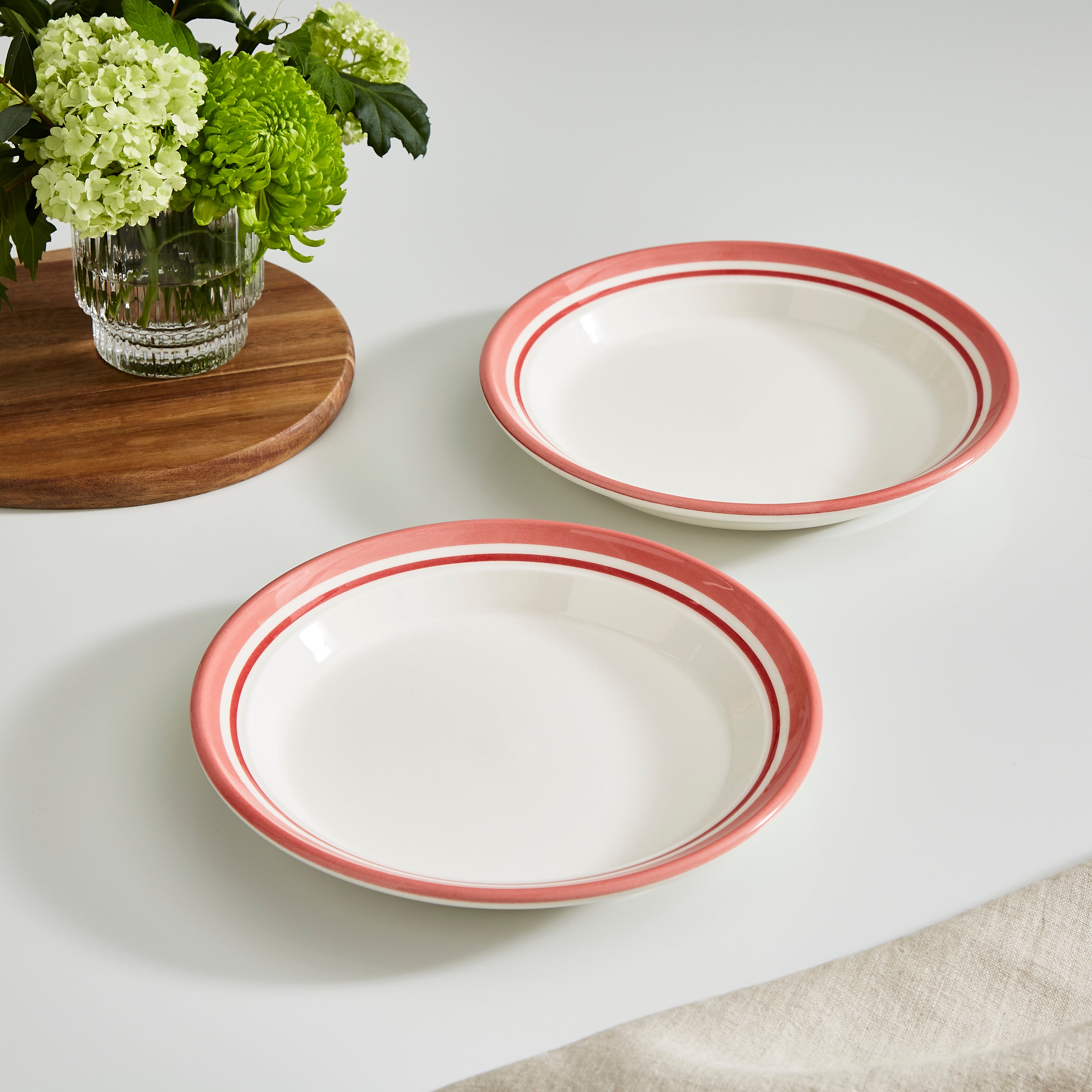 Portmeirion Home Potter's Stripe 8" Plate (D) 20cm Set of 4