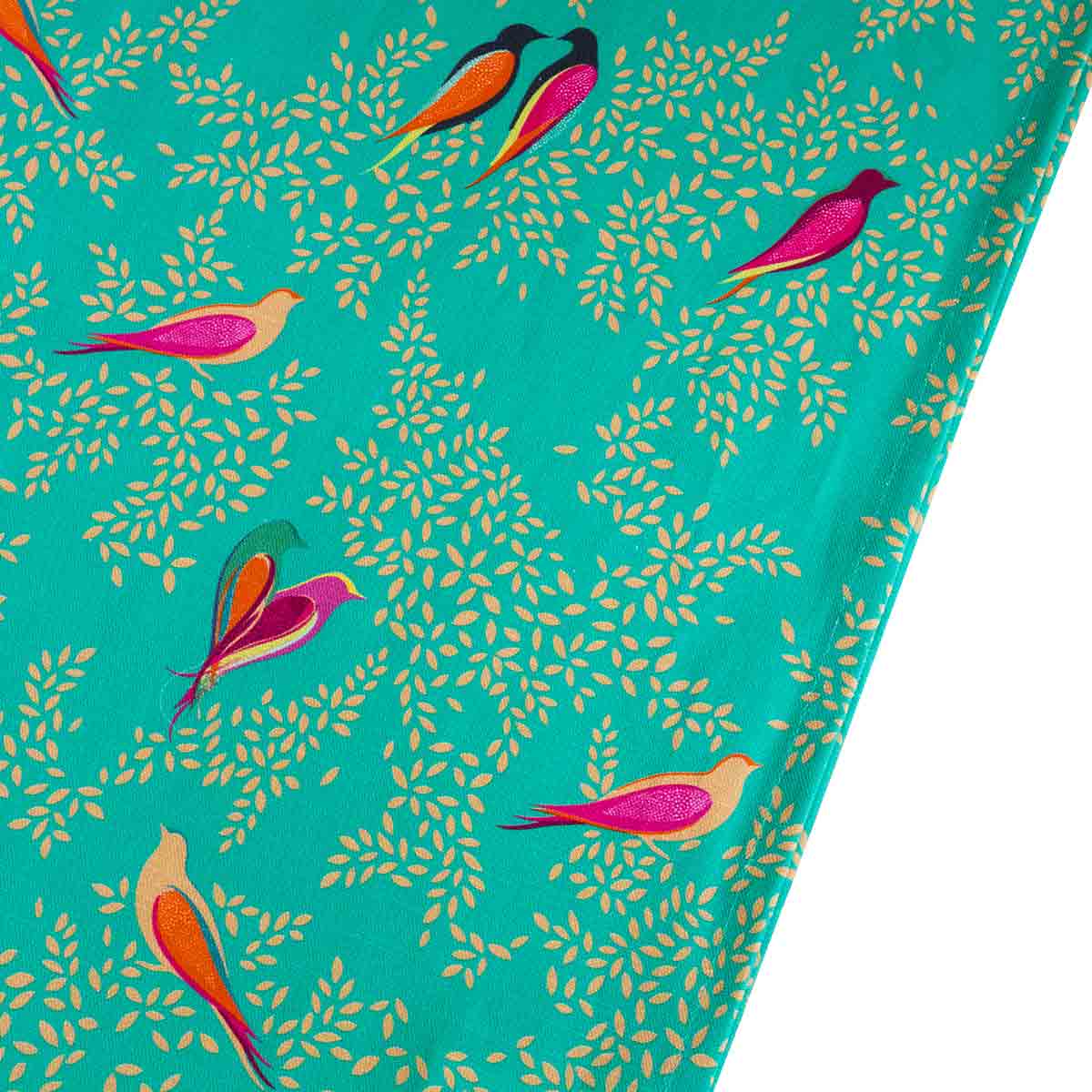 Sara Miller London Artisanne Noir Collection Runner - Green 250cm x 35cm Single