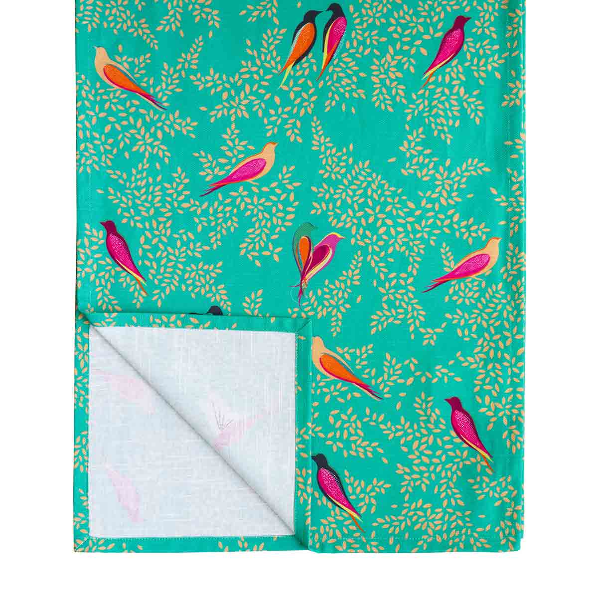 Sara Miller London Artisanne Noir Collection Runner - Green 250cm x 35cm Single