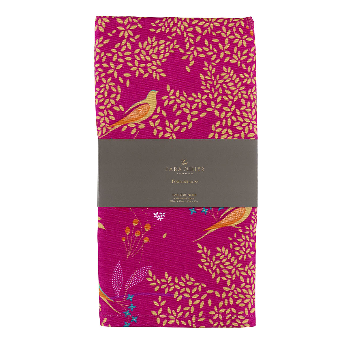 Sara Miller London Artisanne Noir Collection Runner - Pink 250cm x 35cm Single