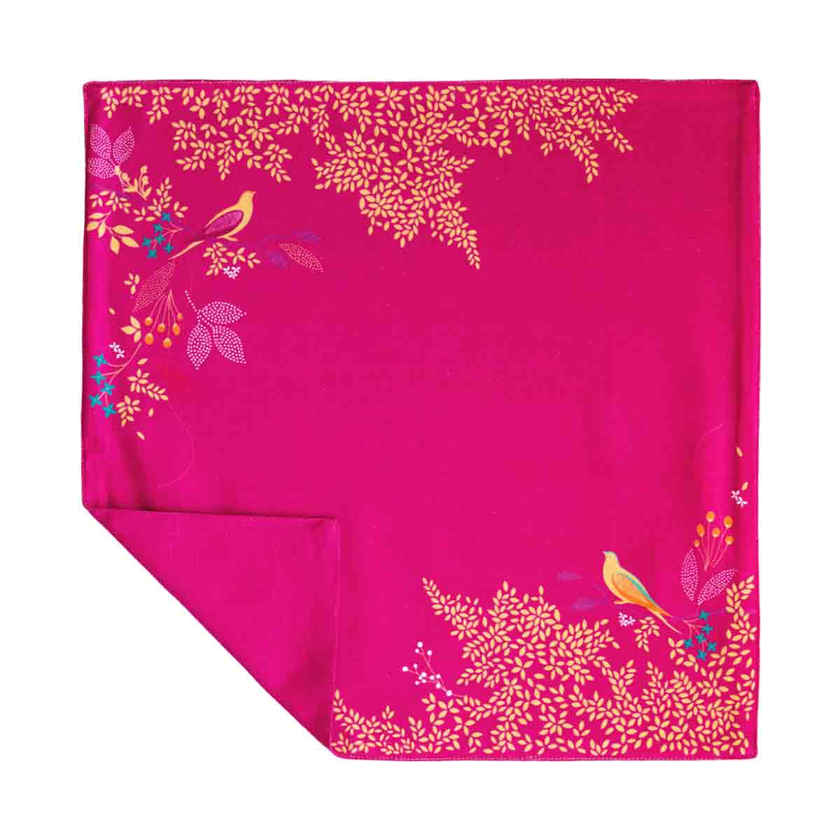 Sara Miller London Artisanne Noir Collection Napkins - Pink - Set of 2 40cm x 40cm Set
