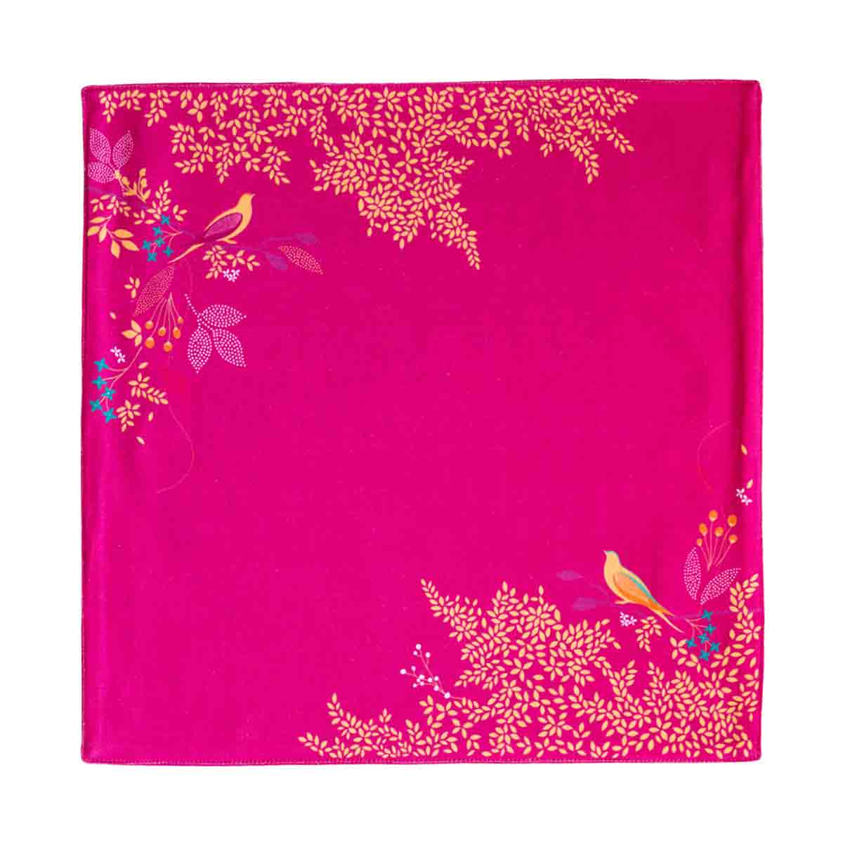 Sara Miller London Artisanne Noir Collection Napkins - Pink - Set of 2 40cm x 40cm Set