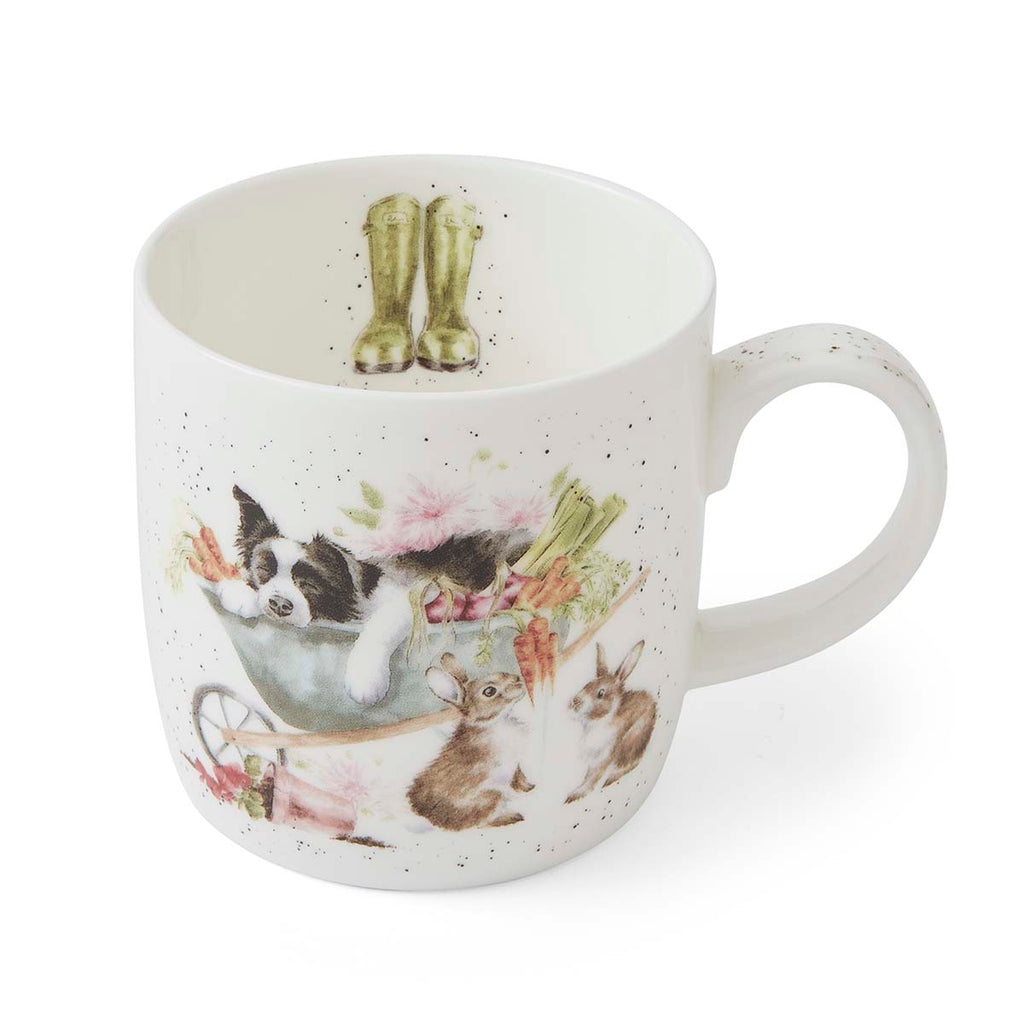Royal Worcester Wrendale Designs Sleeping on the Job (dog) 0.31L Set of 6