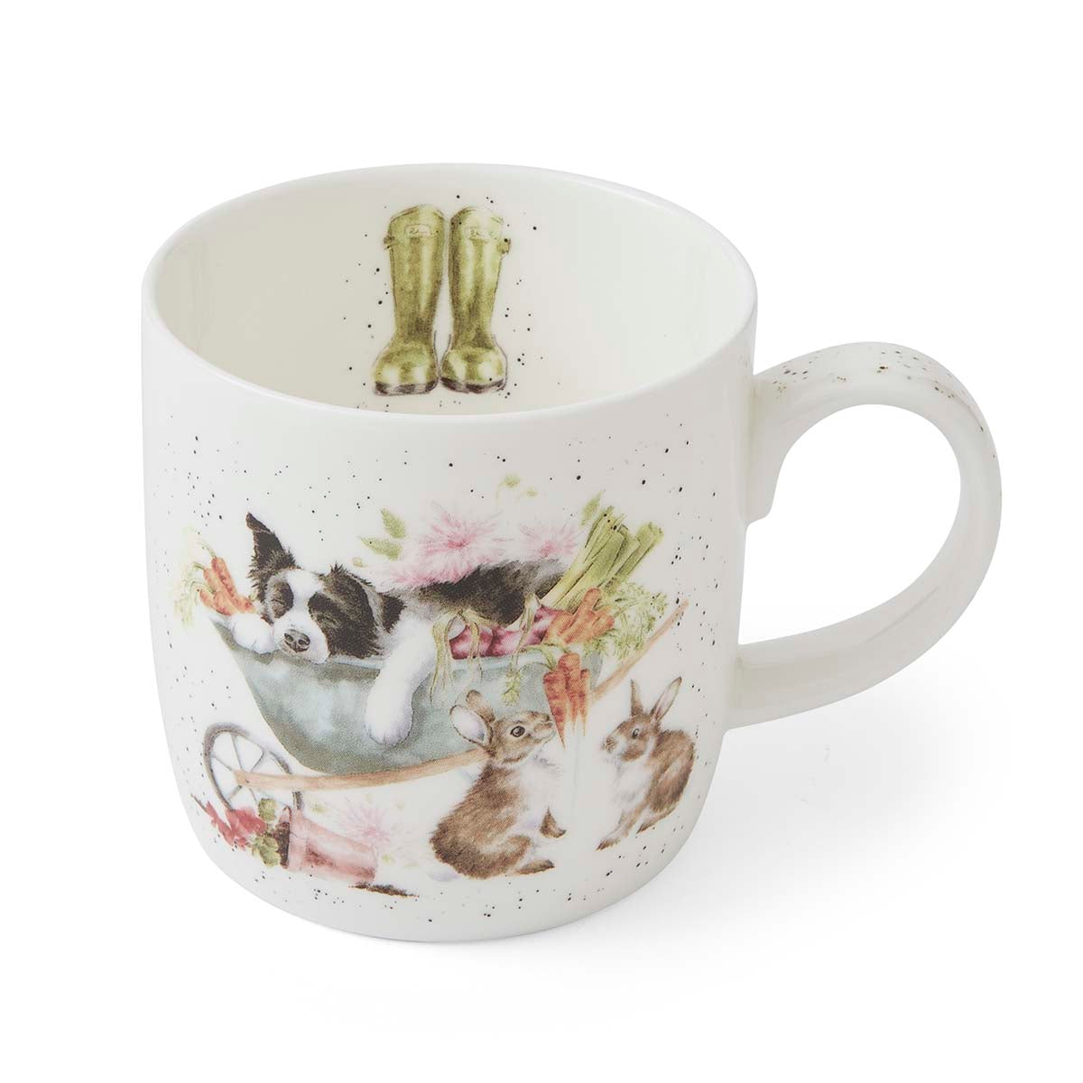 Royal Worcester Wrendale Designs Sleeping on the Job (dog) 0.31L Set of 6