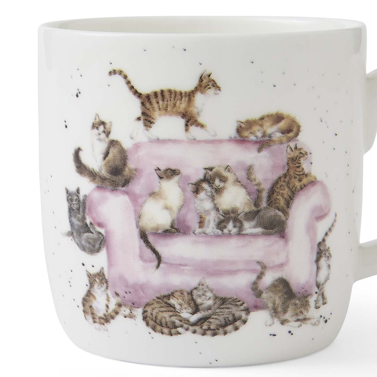 Royal Worcester Wrendale Designs Cattitude (cats) 0.31L Set of 6