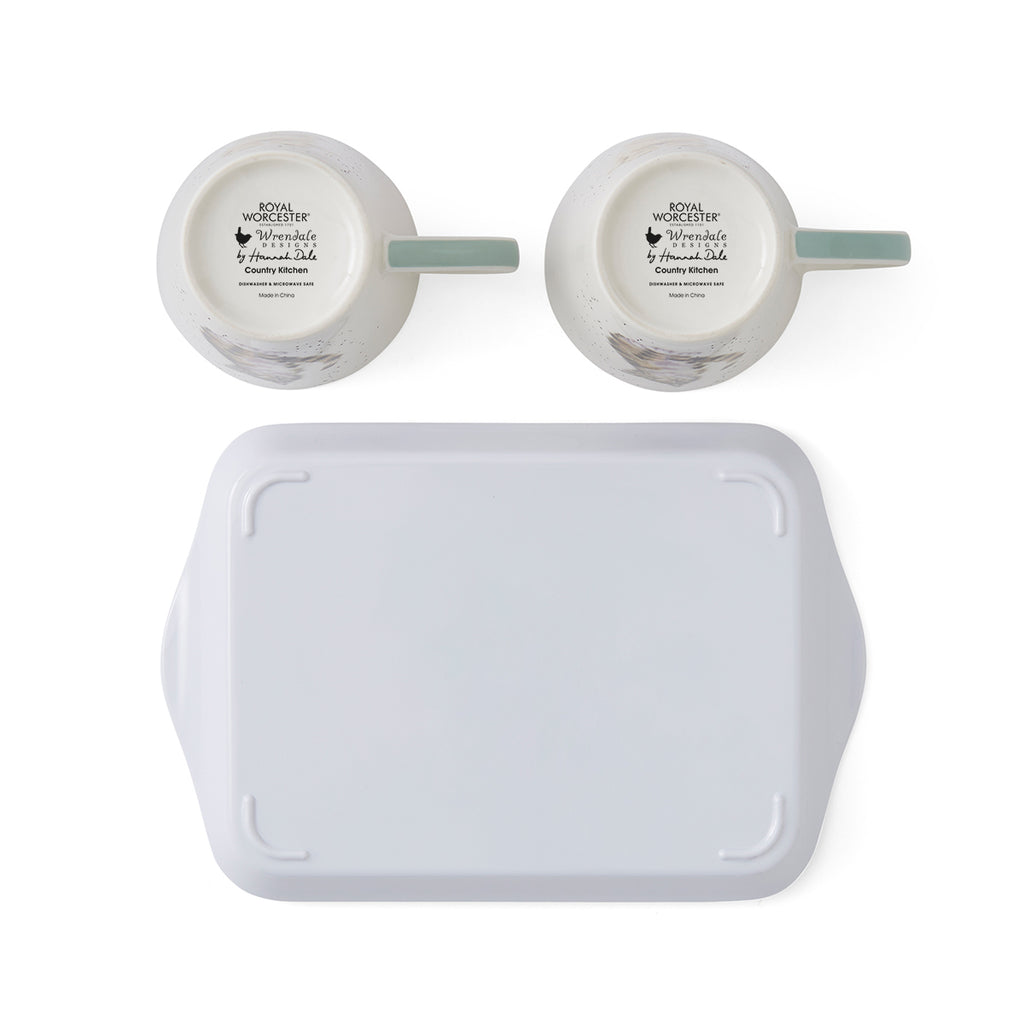 Wrendale Designs Mug & Tray Set - Country Kitchen Mug 0.18L 
Tray 21 x 14cm Single