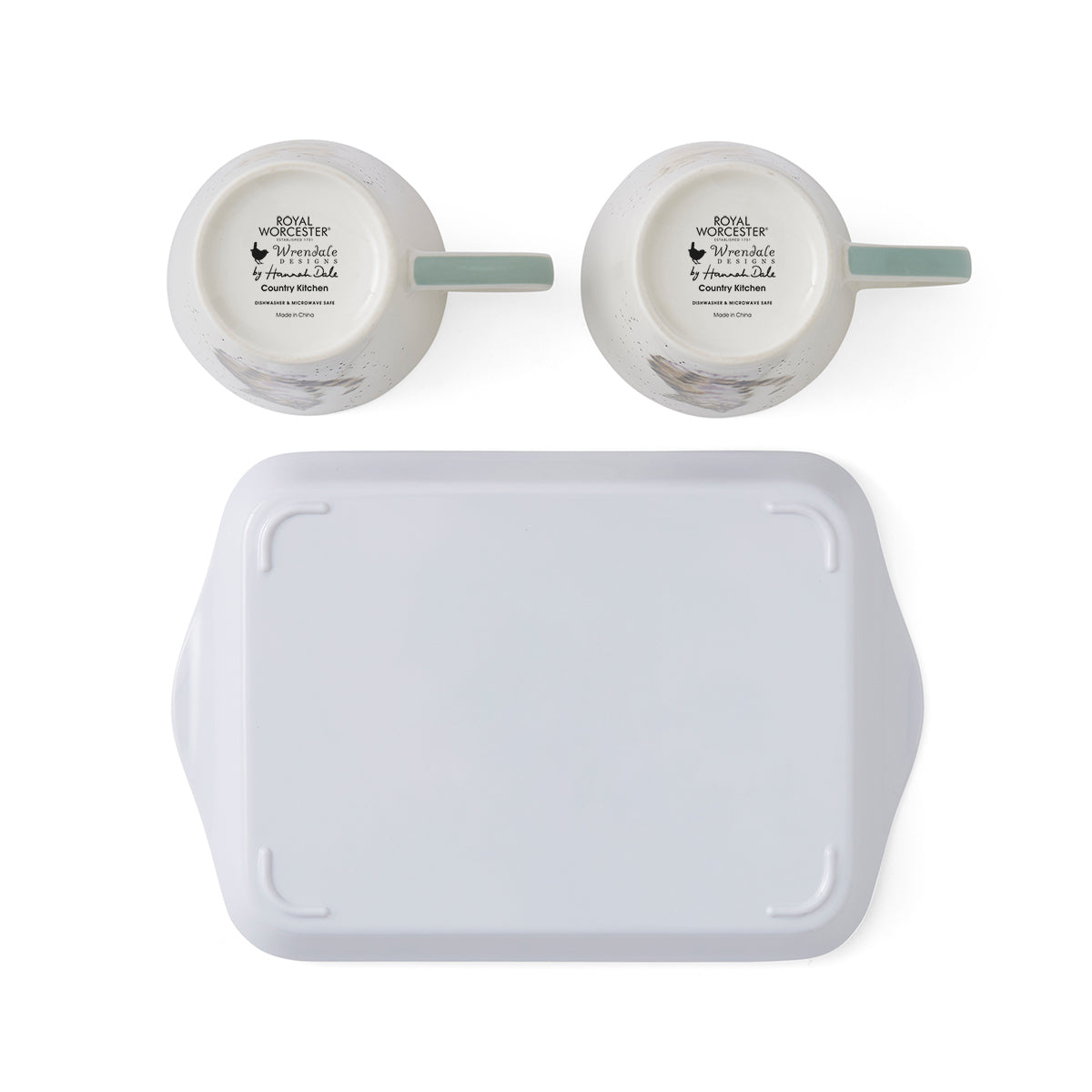 Wrendale Designs Mug & Tray Set - Country Kitchen Mug 0.18L 
Tray 21 x 14cm Single