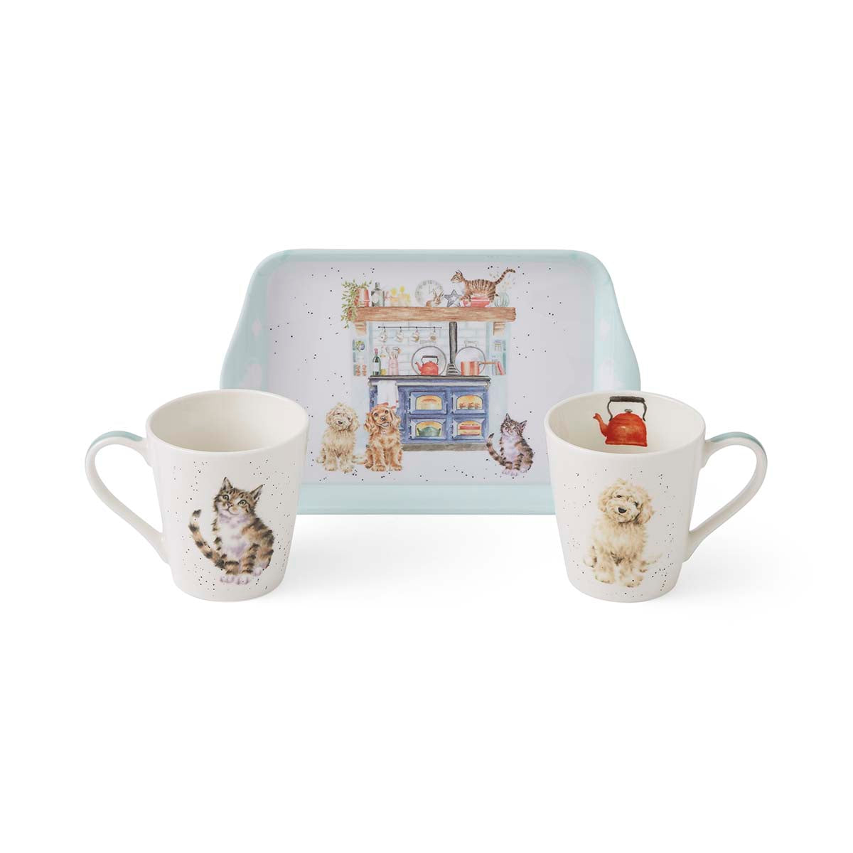 Wrendale Designs Mug & Tray Set - Country Kitchen Mug 0.18L 
Tray 21 x 14cm Single