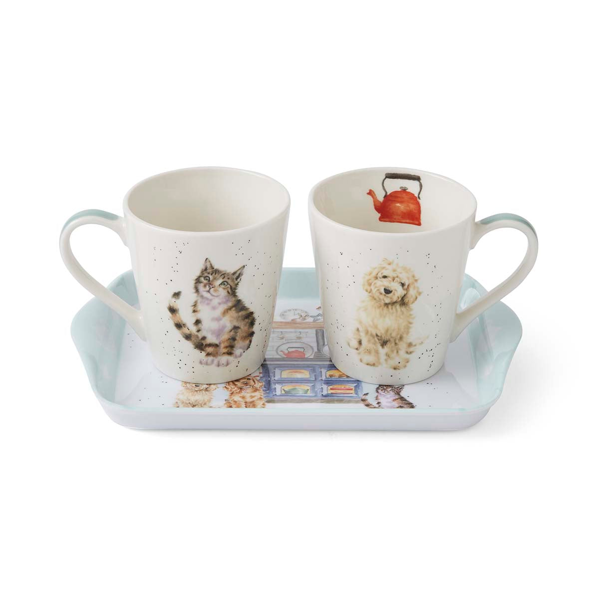 Wrendale Designs Mug & Tray Set - Country Kitchen Mug 0.18L 
Tray 21 x 14cm Single