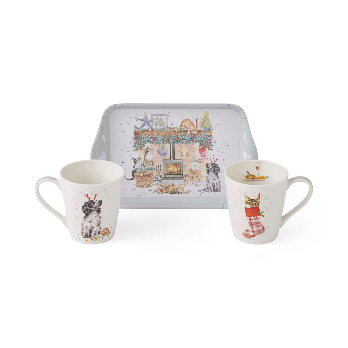 " NEW Wrendale Designs - Little Wren There is no place like Home (Cats & Dogs) Mug 0.18L 
Tray 21 x 14cm Single "