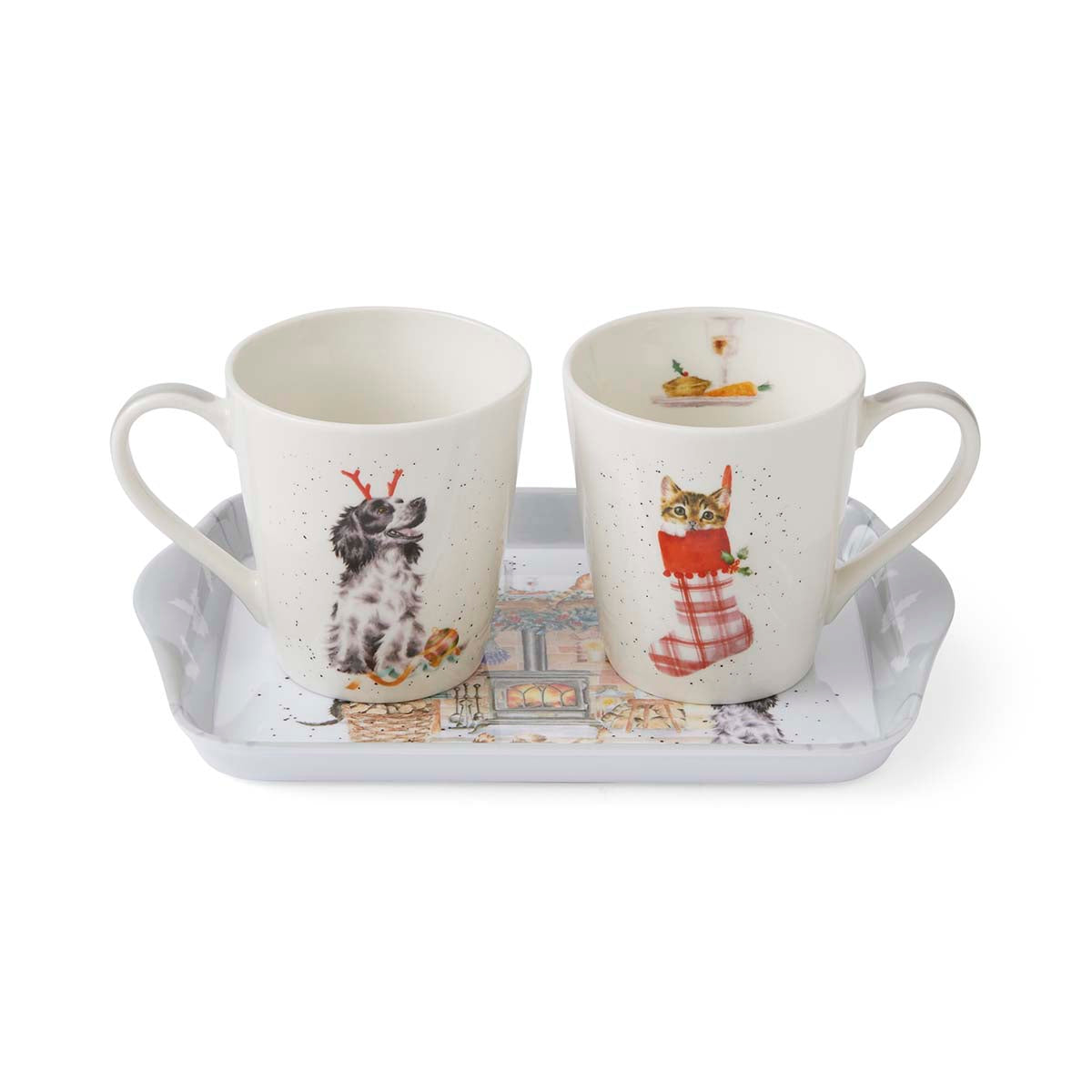 " NEW Wrendale Designs - Little Wren There is no place like Home (Cats & Dogs) Mug 0.18L 
Tray 21 x 14cm Single "