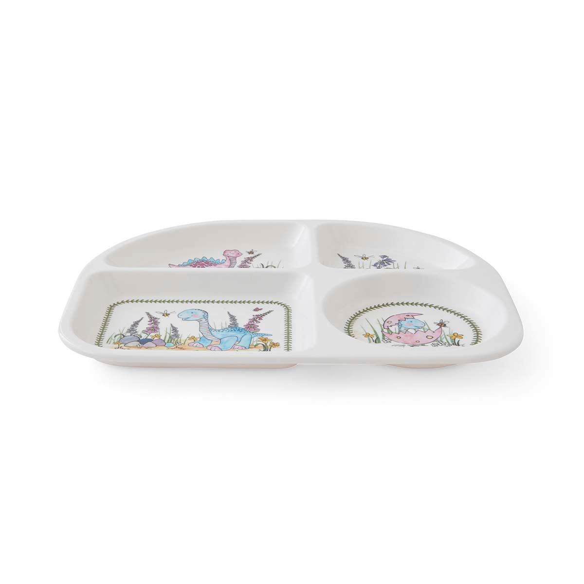 NEW Mini Meirion Divided Plate - Dinosaur 26.8cm x 21cm Single