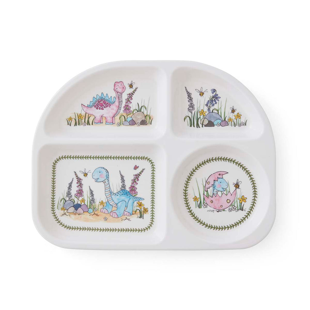 NEW Mini Meirion Divided Plate - Dinosaur 26.8cm x 21cm Single