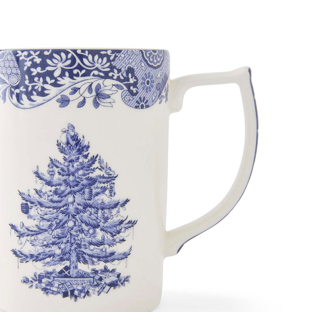 Blue Italian Christmas Tree  Mug 12oz