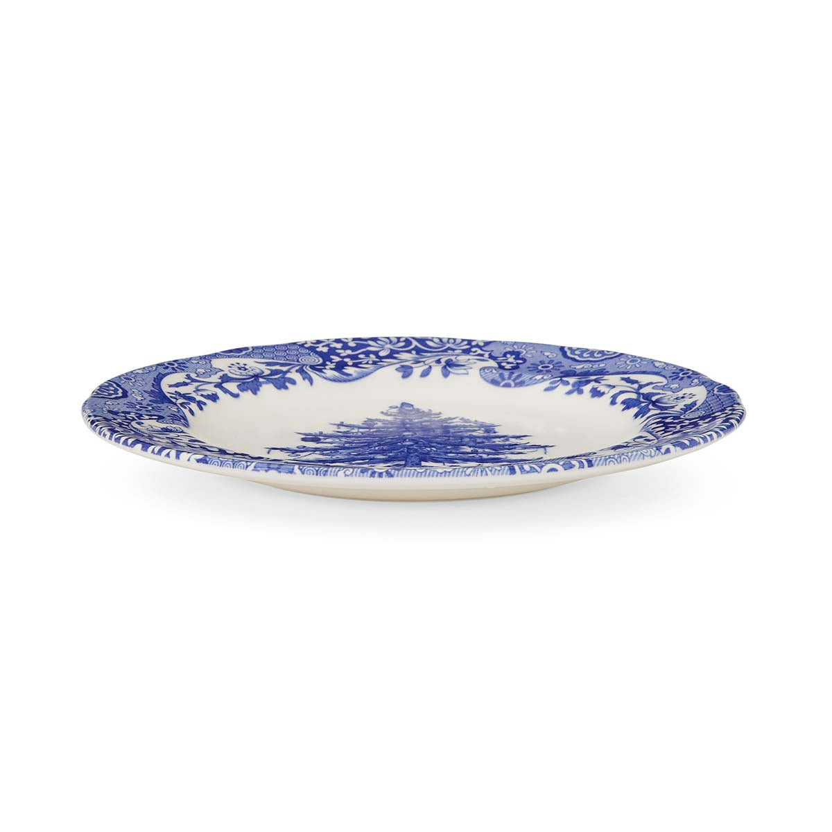 Spode Blue Italian Christmas Tree Plate 20cm Set of 4