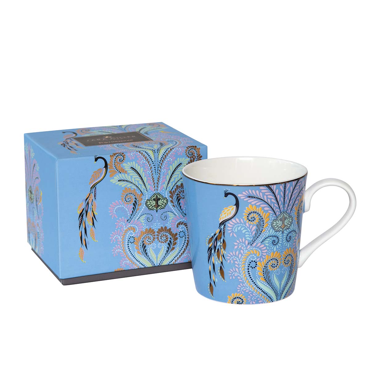 Sara Miller London Peacock Feligree Mug 0.34L Single