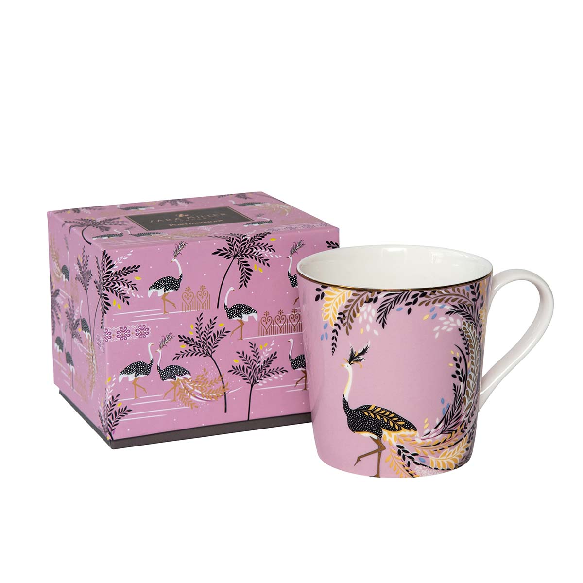 Sara Miller London Ostrich Tail Feathers Mug 0.34L Single