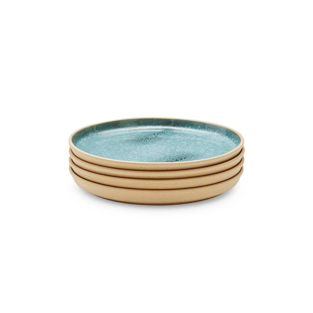 NEW MPortmeirion Mineralsinerals Side Plate - Jade 21.7cm Set of 4