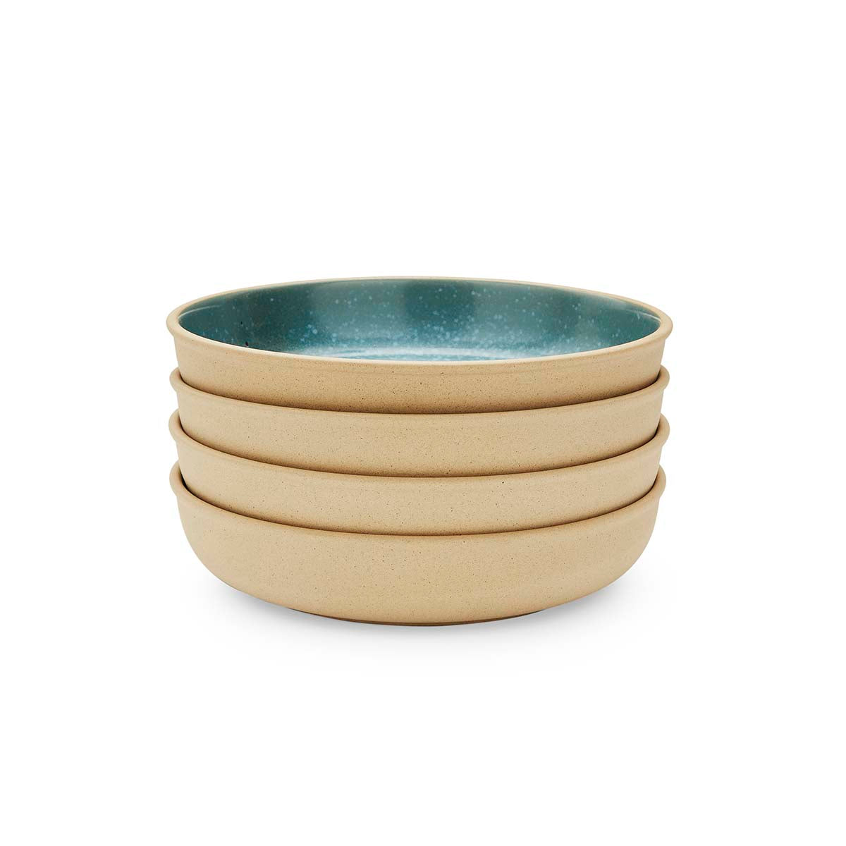 NEW MPortmeirion Mineralsinerals Low Bowl - Jade 22.2cm Set of 4