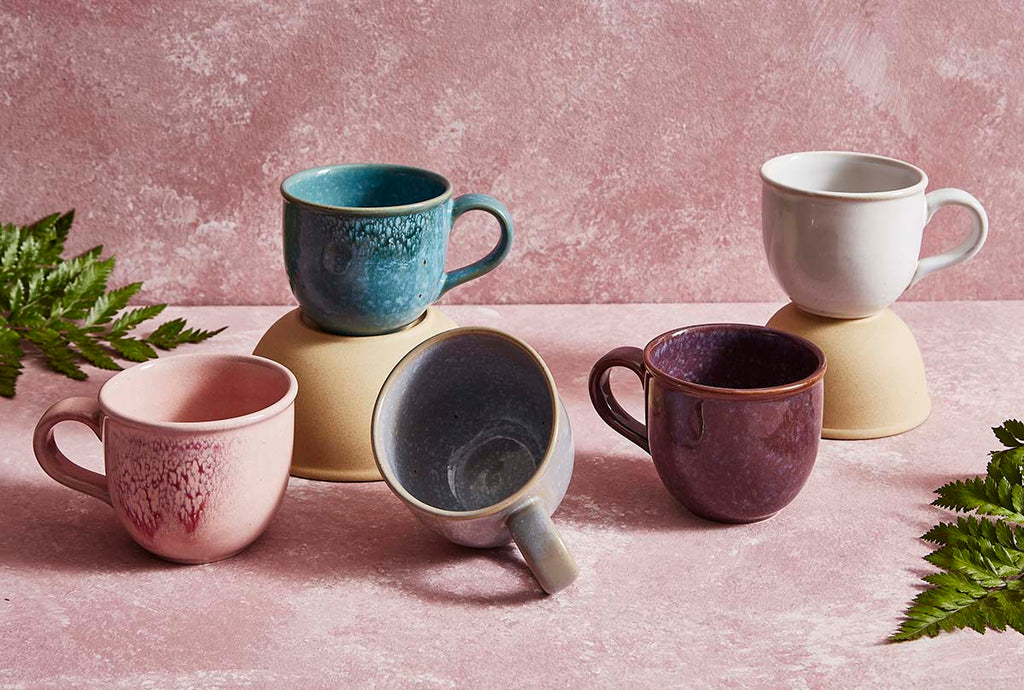 Minerals Mug - Rose Quartz 0.34L Set of 4