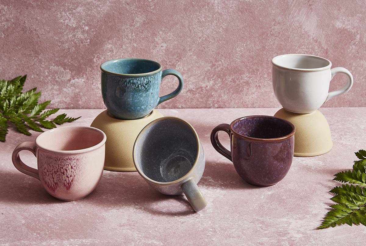 Minerals Mug - Rose Quartz 0.34L Set of 4