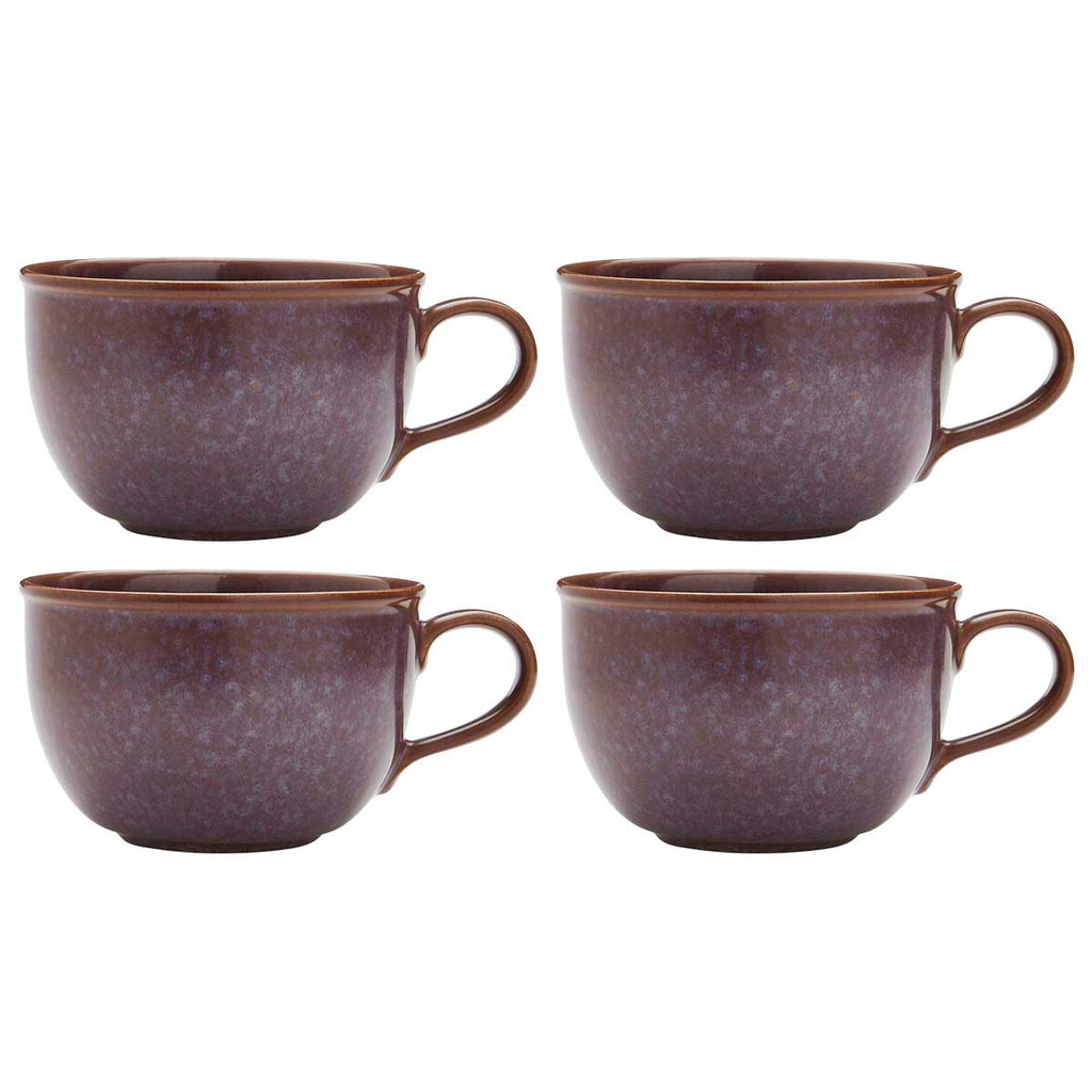 NEW MPortmeirion Mineralsinerals Jumbo Mug - Amethyst 0.6L Set of 4