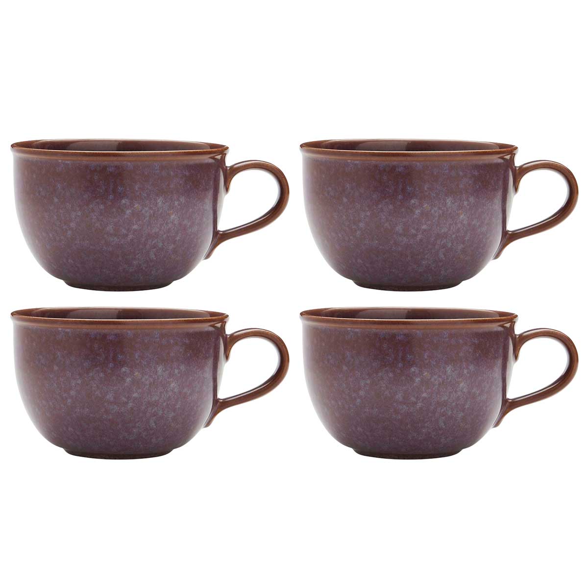 NEW MPortmeirion Mineralsinerals Jumbo Mug - Amethyst 0.6L Set of 4