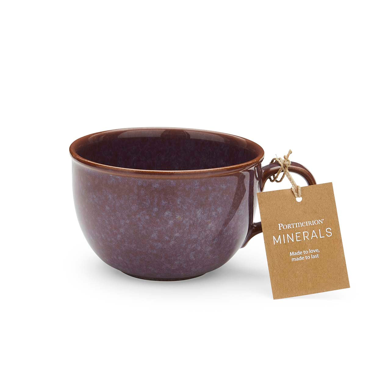 NEW MPortmeirion Mineralsinerals Jumbo Mug - Amethyst 0.6L Set of 4